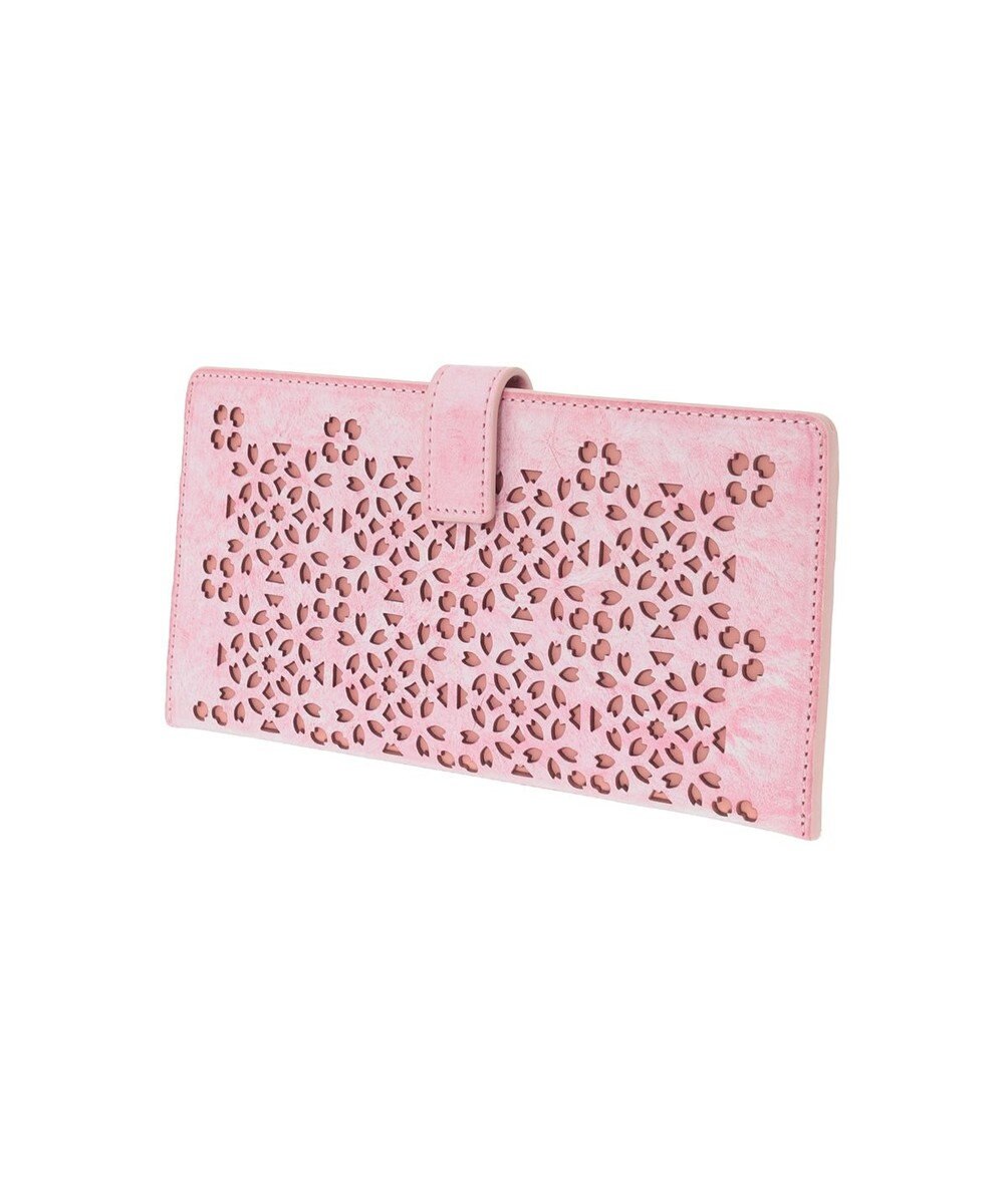 genten 【新色】フラッターカットワーク 長財布 