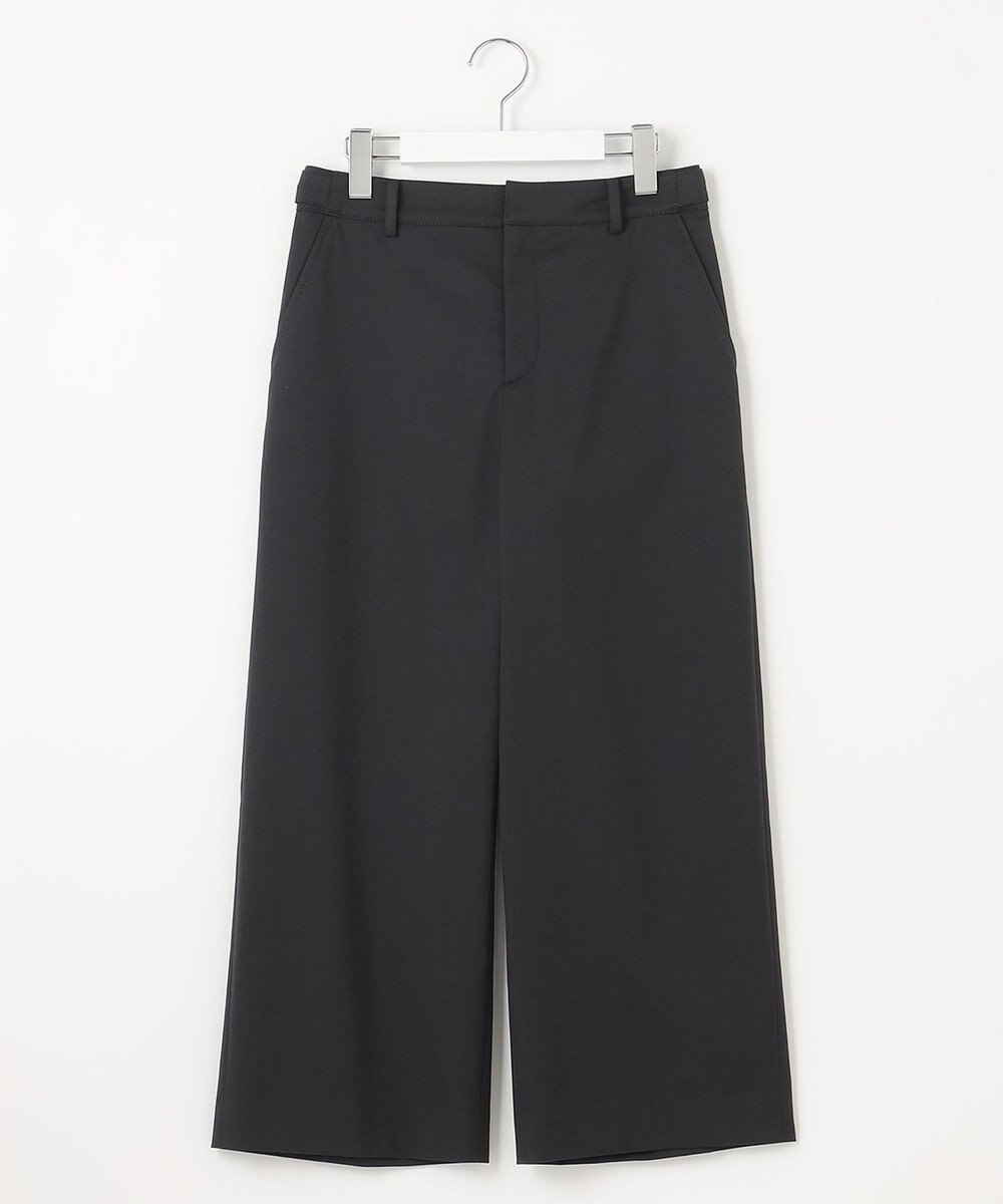 J.PRESS LADIES 【WEB限定カラーあり・セットアップ対応・洗える・撥水・防汚】コットンFITTYシャーク ワイド アンクル パンツ 