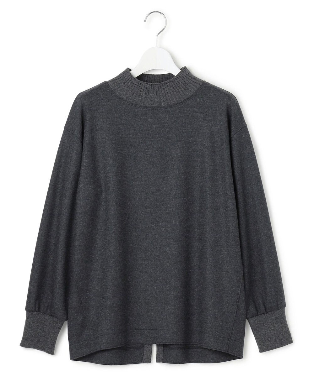 23区 【洗える】ウールミルドジャージー リブデザイン カットソー 