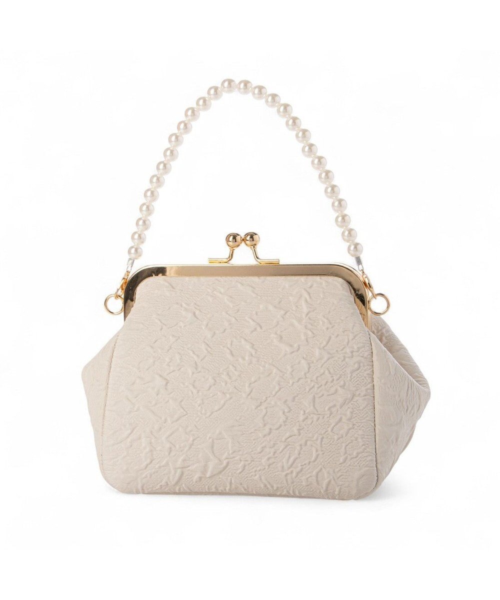 UNBILLION カシュカシュ cachecache / 2wayパールハンドル付きがま口パーティバッグ 