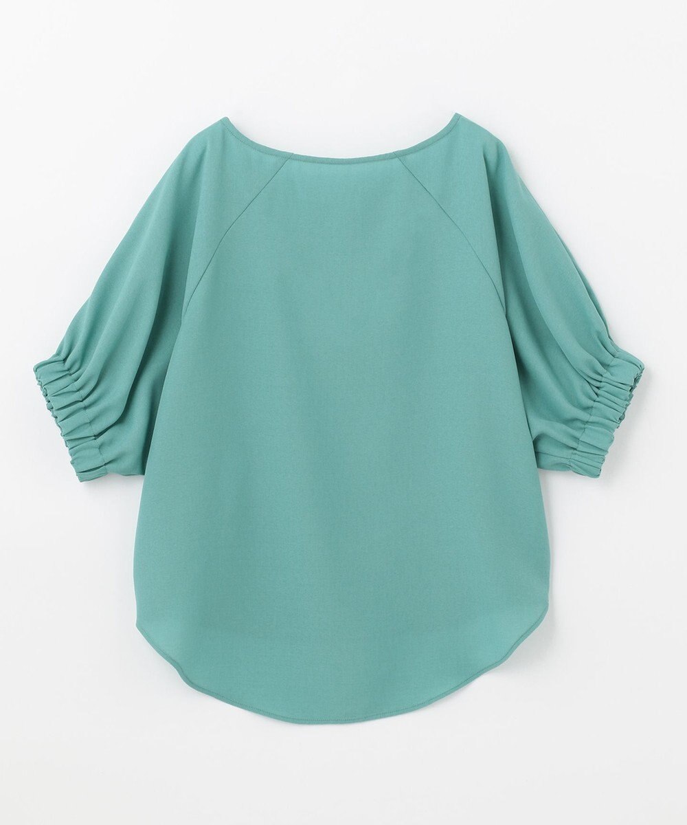 ANY 【洗える】デザインスリーブとろみ ブラウス 