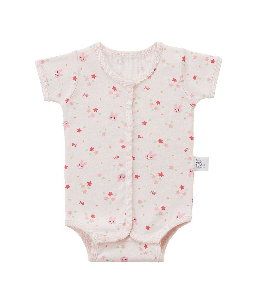 MIKI HOUSE HOT BISCUITS 【60-70cm】 半袖ボディシャツ(前開き) 