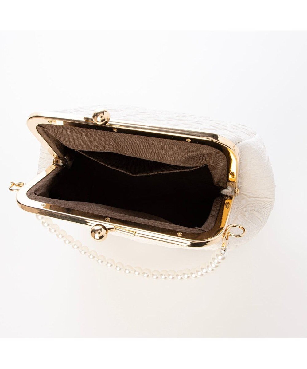 UNBILLION カシュカシュ cachecache / 2wayパールハンドル付きがま口パーティバッグ 