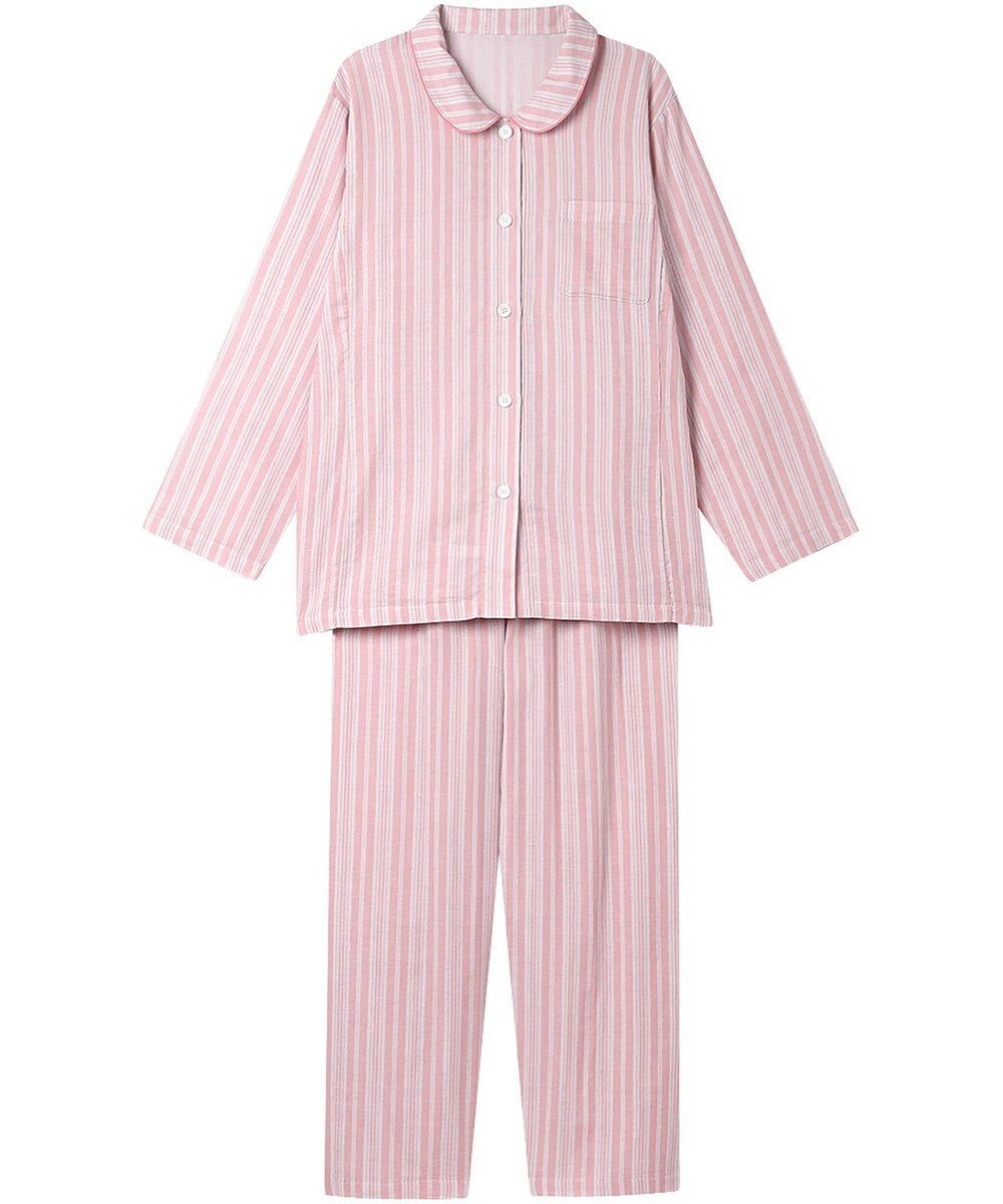 Wing パジャマ 長袖 長ズボン 綿100%(本体) 二重ガーゼ レディース EP8070 ウイング／ワコール 