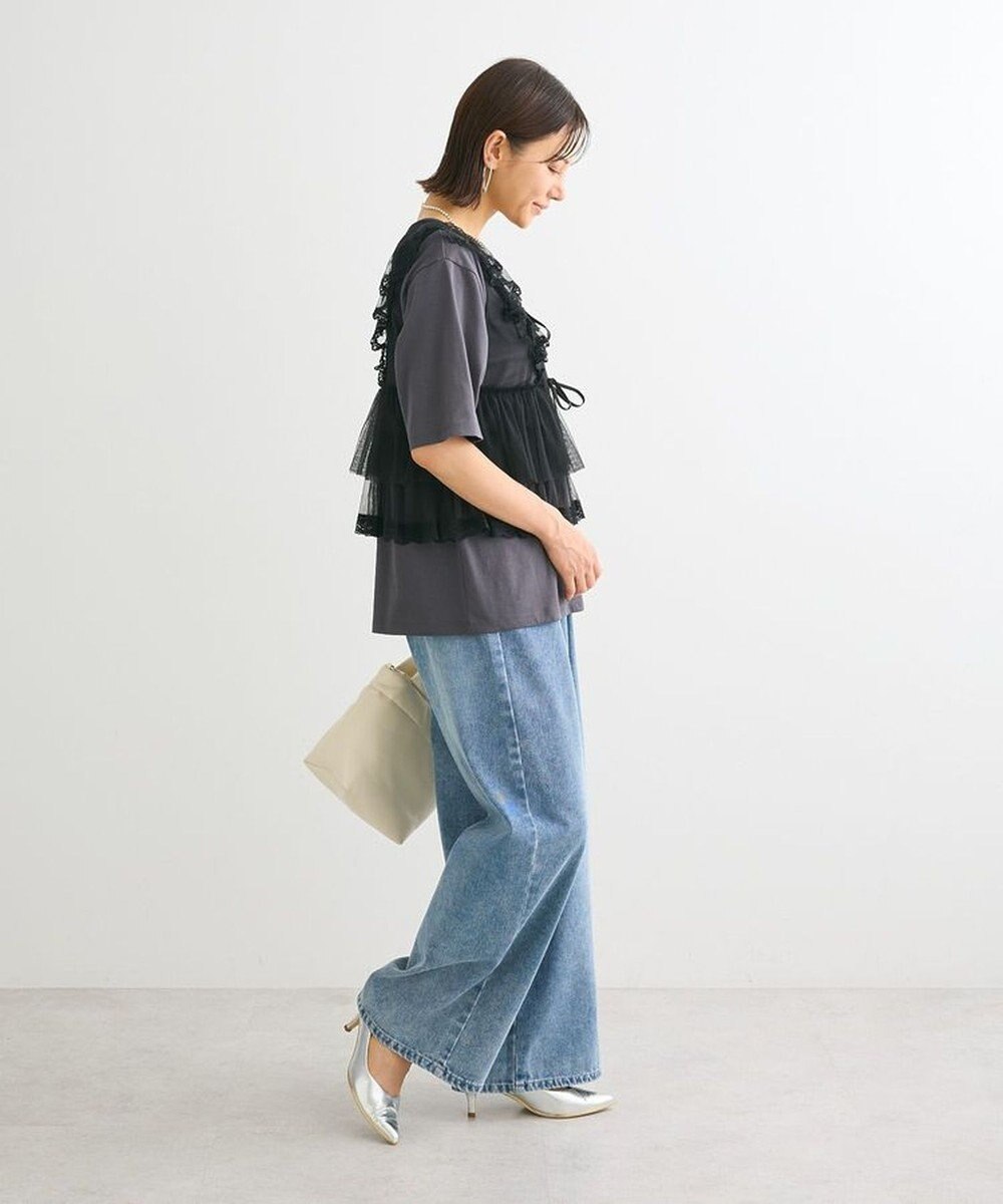 Green Parks ・ＥＬＥＮＣＡＲＥ　ＤＵＥ　チュールラッフルベスト 