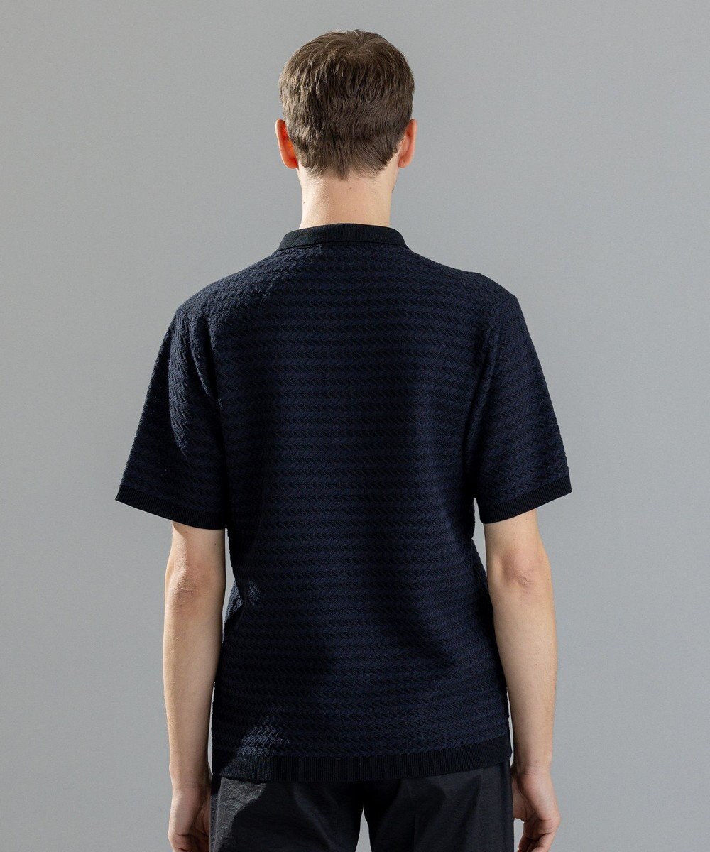 JOSEPH HOMME ヘリンボンボーダー　ポロ 