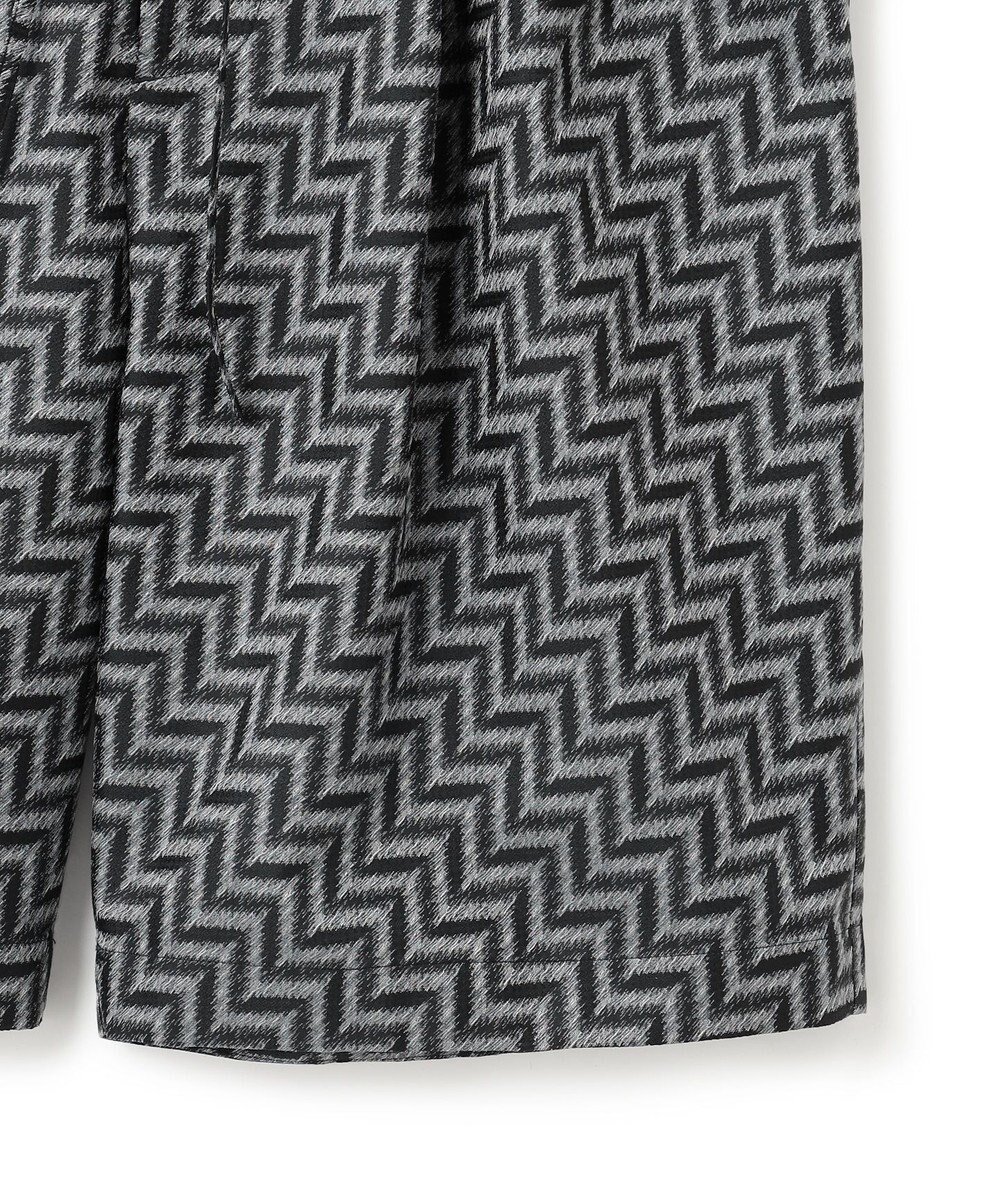 JOSEPH HOMME 【HIGH GRADE LINE】カスリシェブロンジャガード　ドロスト付ワイドショートパンツ / WAVE 2TUCK SHORTS 