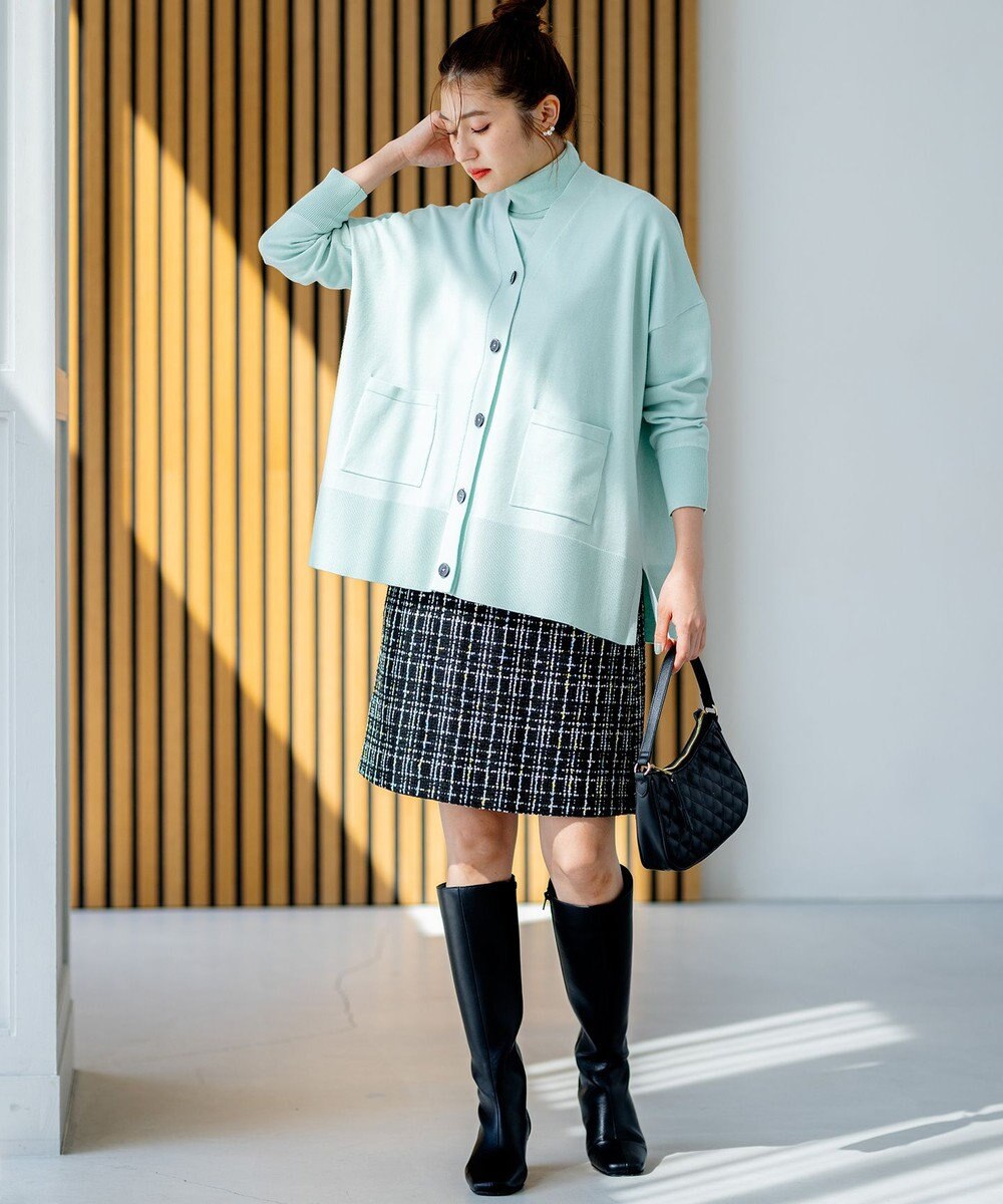 組曲 S ルーズフィットタートル ニット 