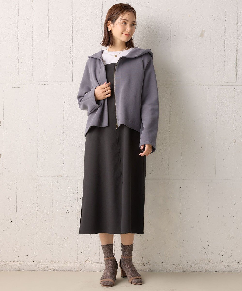 組曲 ダンボールジャージー ジップ パーカー 