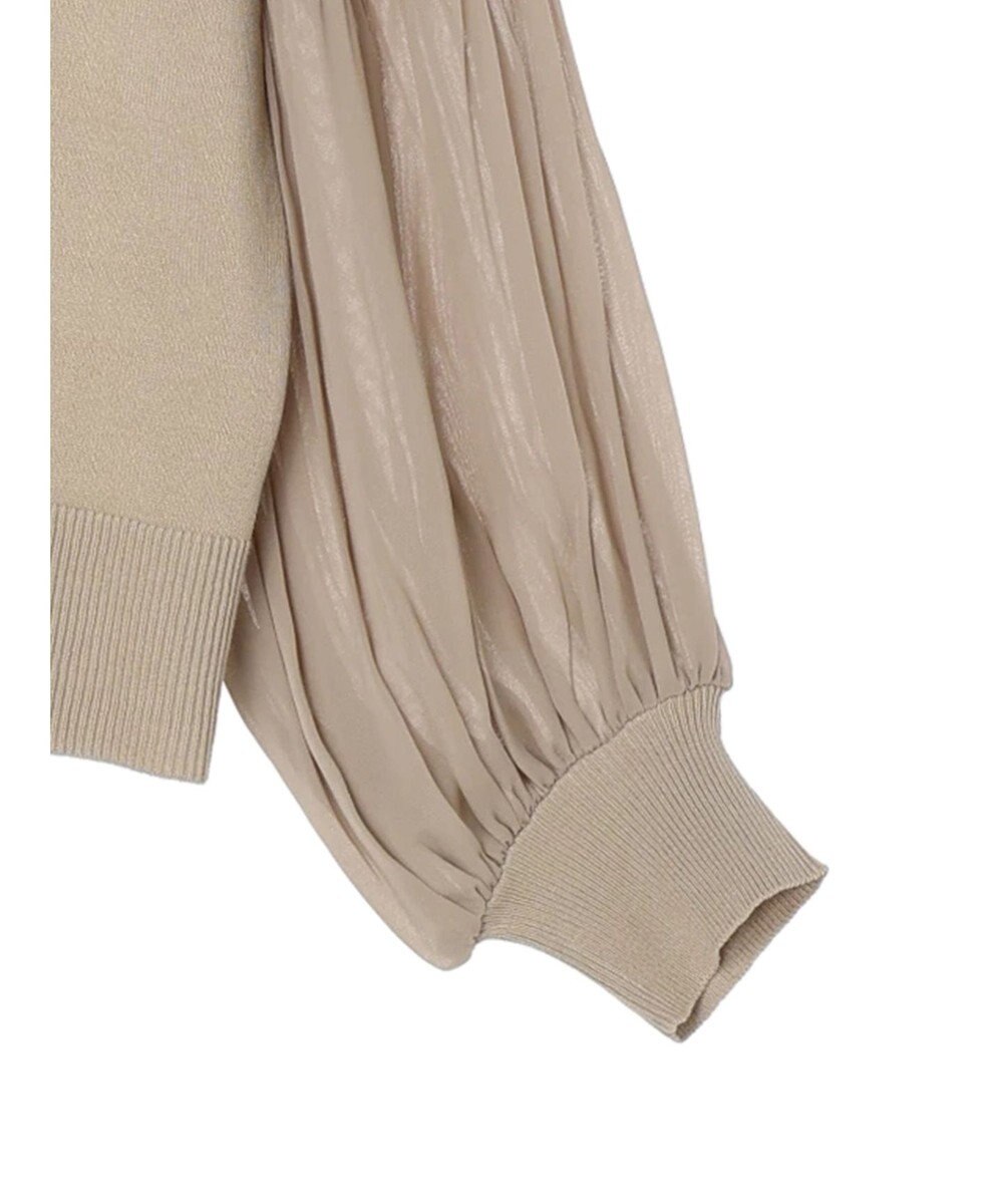 Green Parks プリーツ袖ニットプルオーバー 