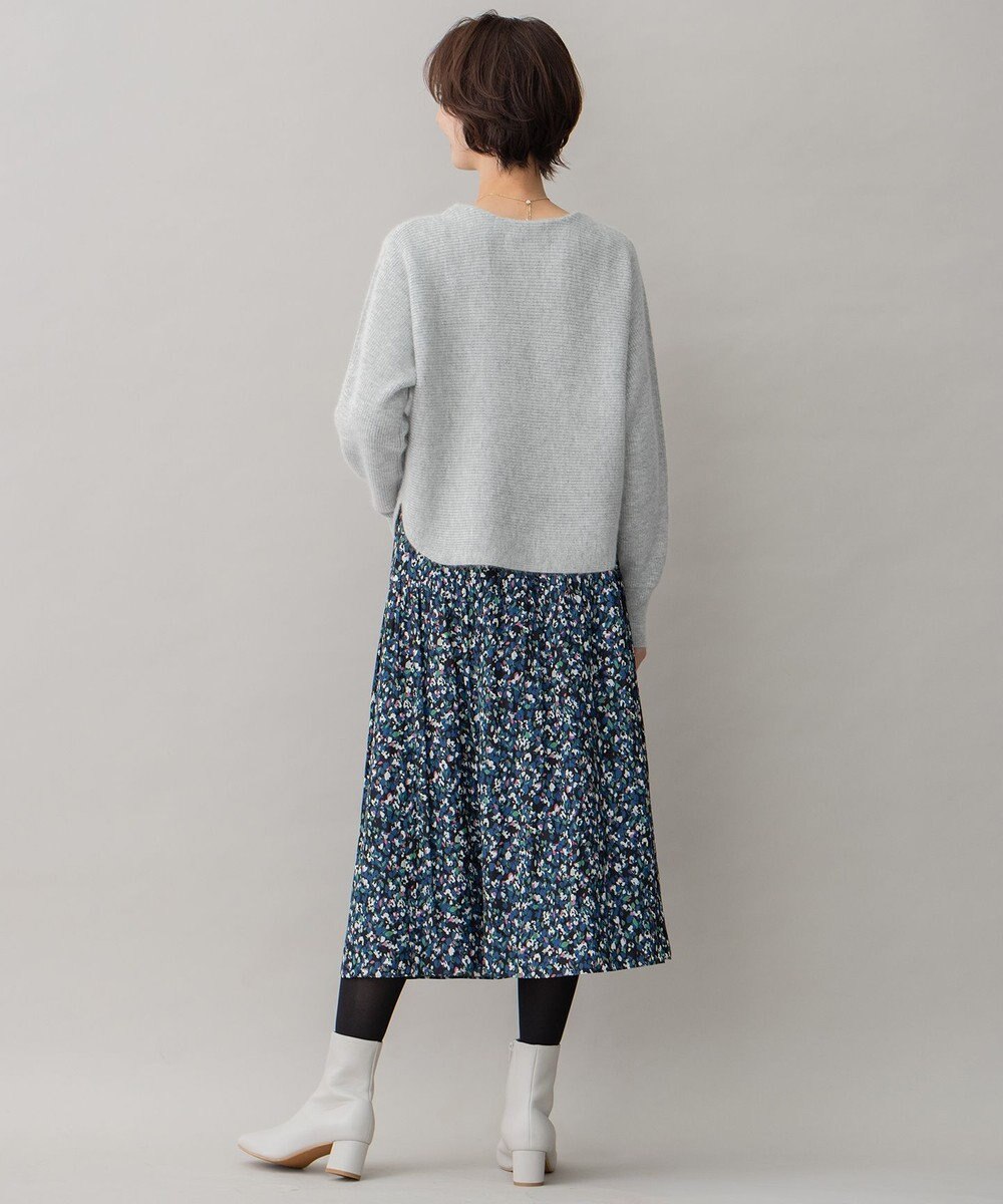 自由区 L 【洗える】シャイニールレックス ドルマンスリーブニット 