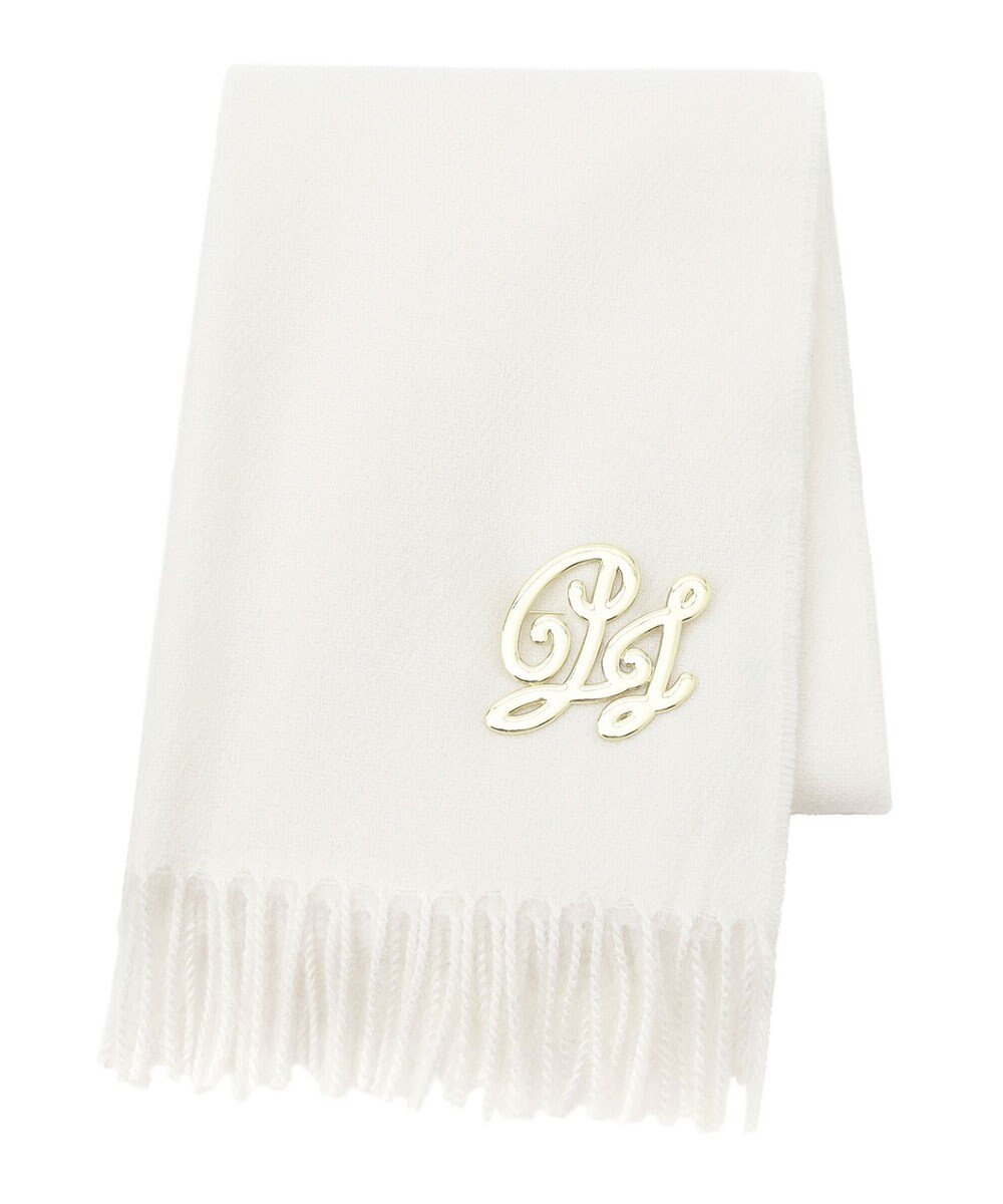 MOONBAT PAUL & JOE ACCESSOIRES ”PJ”ロゴブローチ付きムースタッチマフラー（パッケージ入り） 