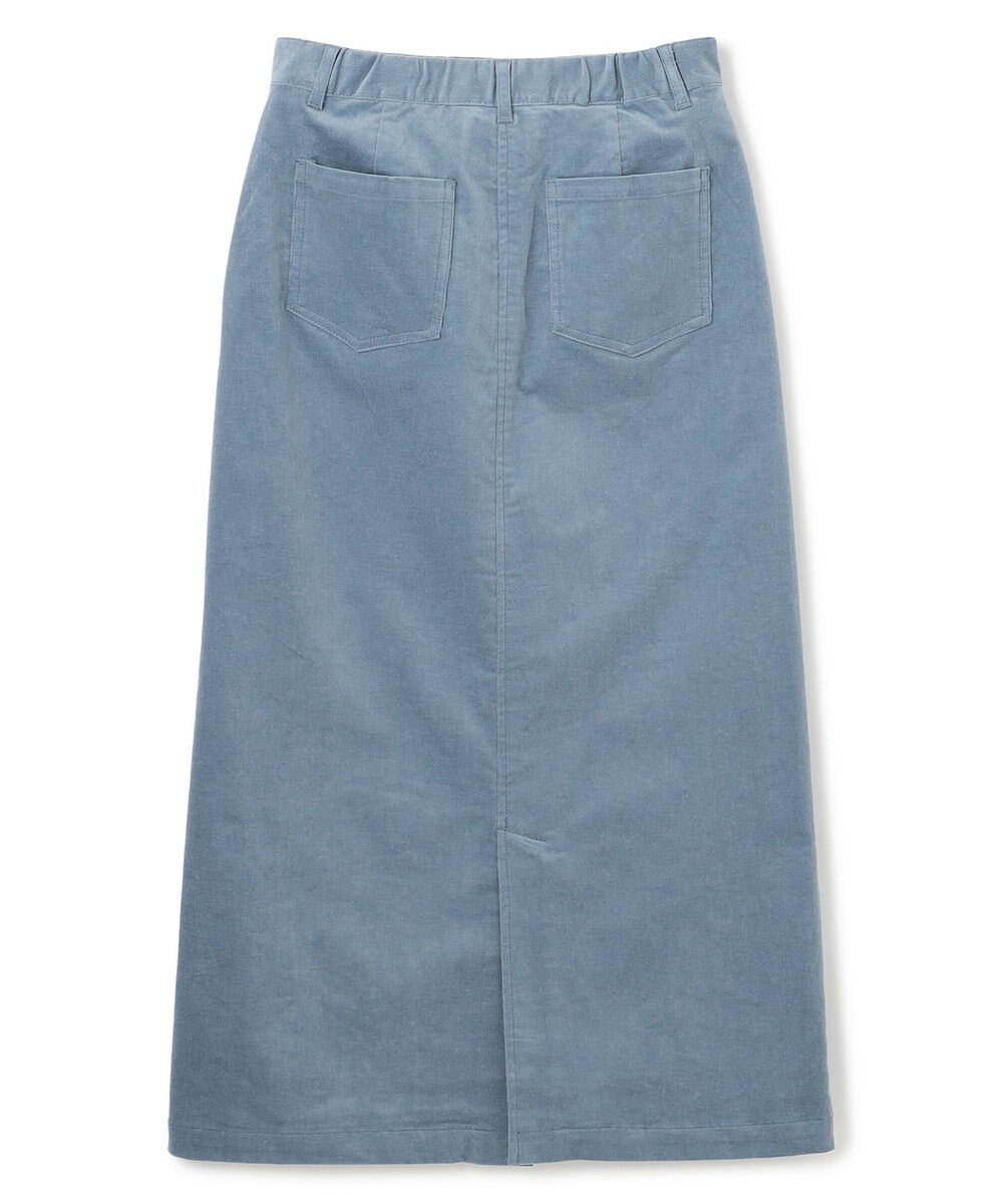 UNFILO ストレッチコーデュロイ Iラインスカート 