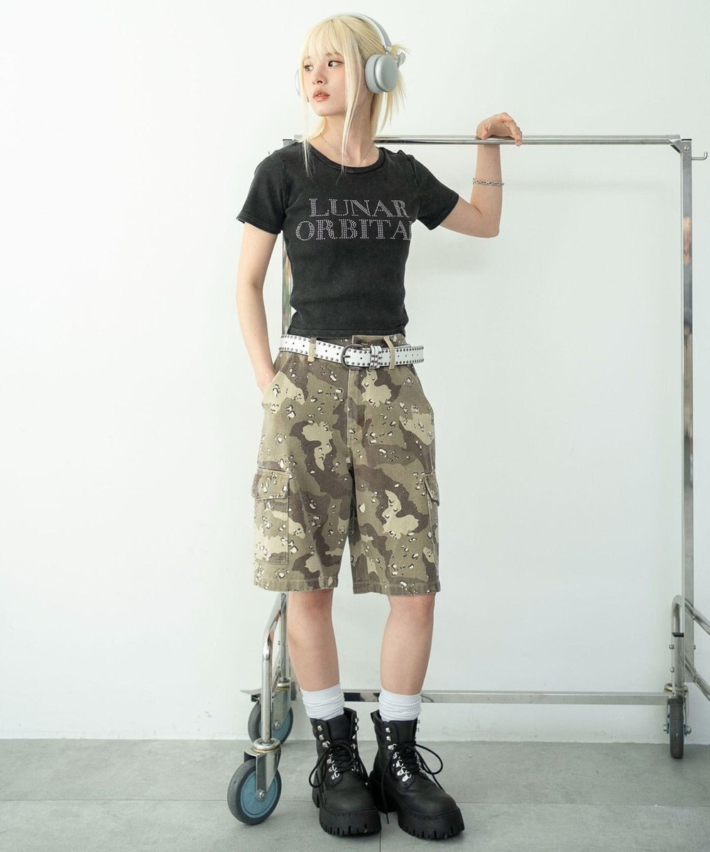 WEGO グラフィックリブT 