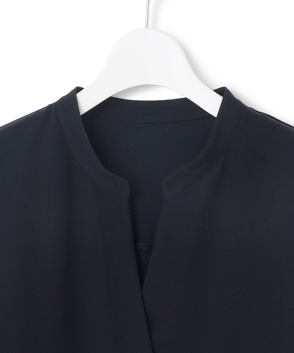 23区 L 【Lサイズ限定/吸水速乾/UVカット/接触冷感/】ストレッチジョーゼット 半袖ワンピース 