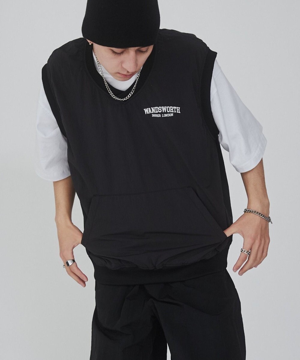 WEGO ナイロンVネックベスト 