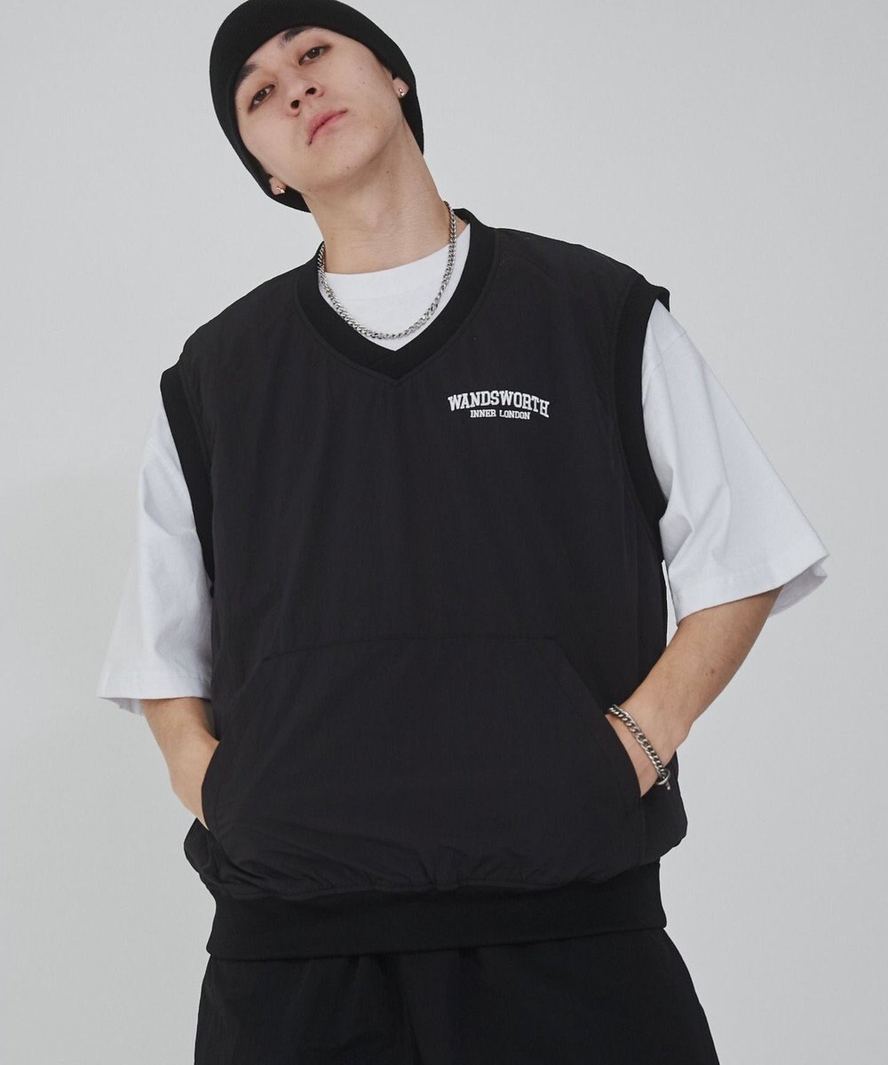 WEGO ナイロンVネックベスト 