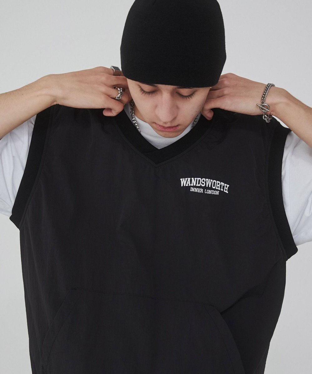 WEGO ナイロンVネックベスト 