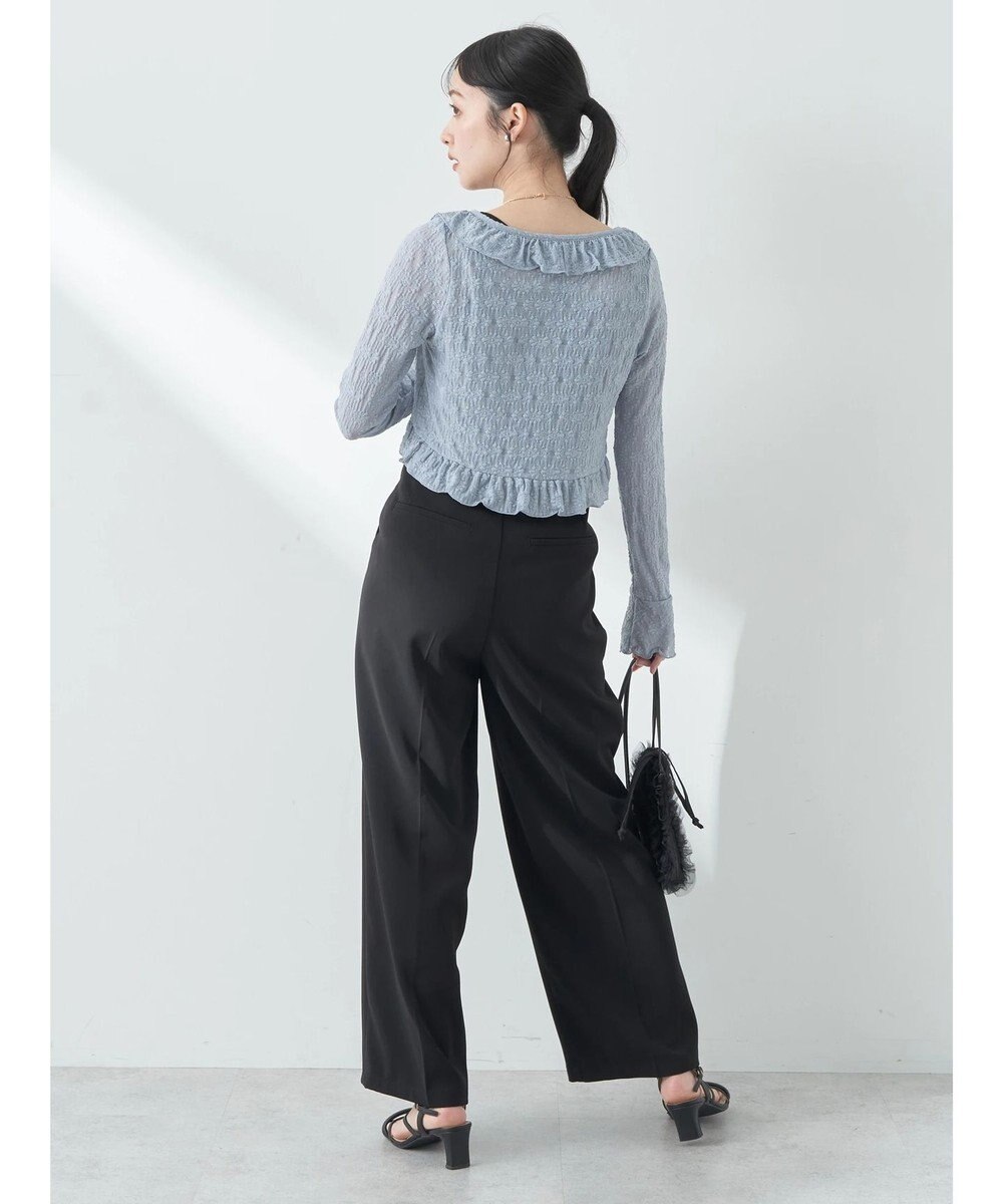 earth music&ecology タックストレートパンツ 