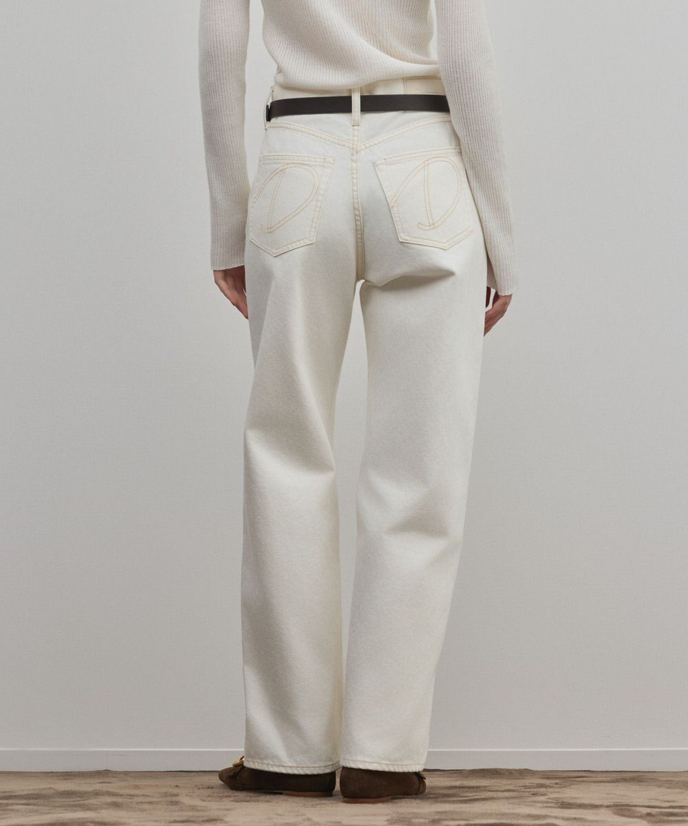 GRACE CONTINENTAL ワイドストレートホワイトデニム 