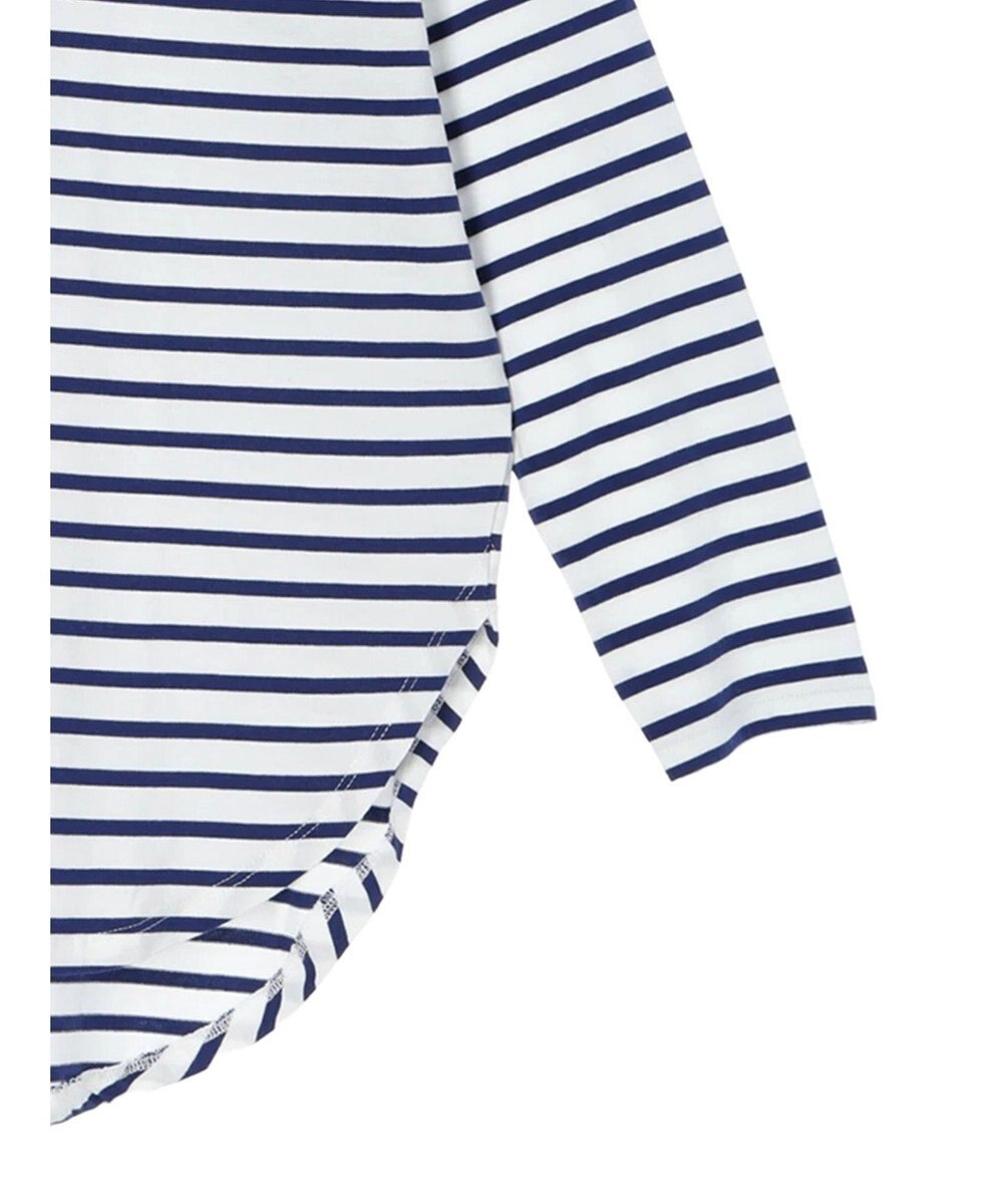 Green Parks ラウンドボーダーリラックスプルオーバー 