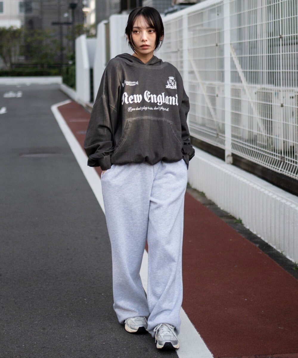 WEGO 【ユニセックス着用ITEM】グラフィックバルーンクロップドプルパーカー 