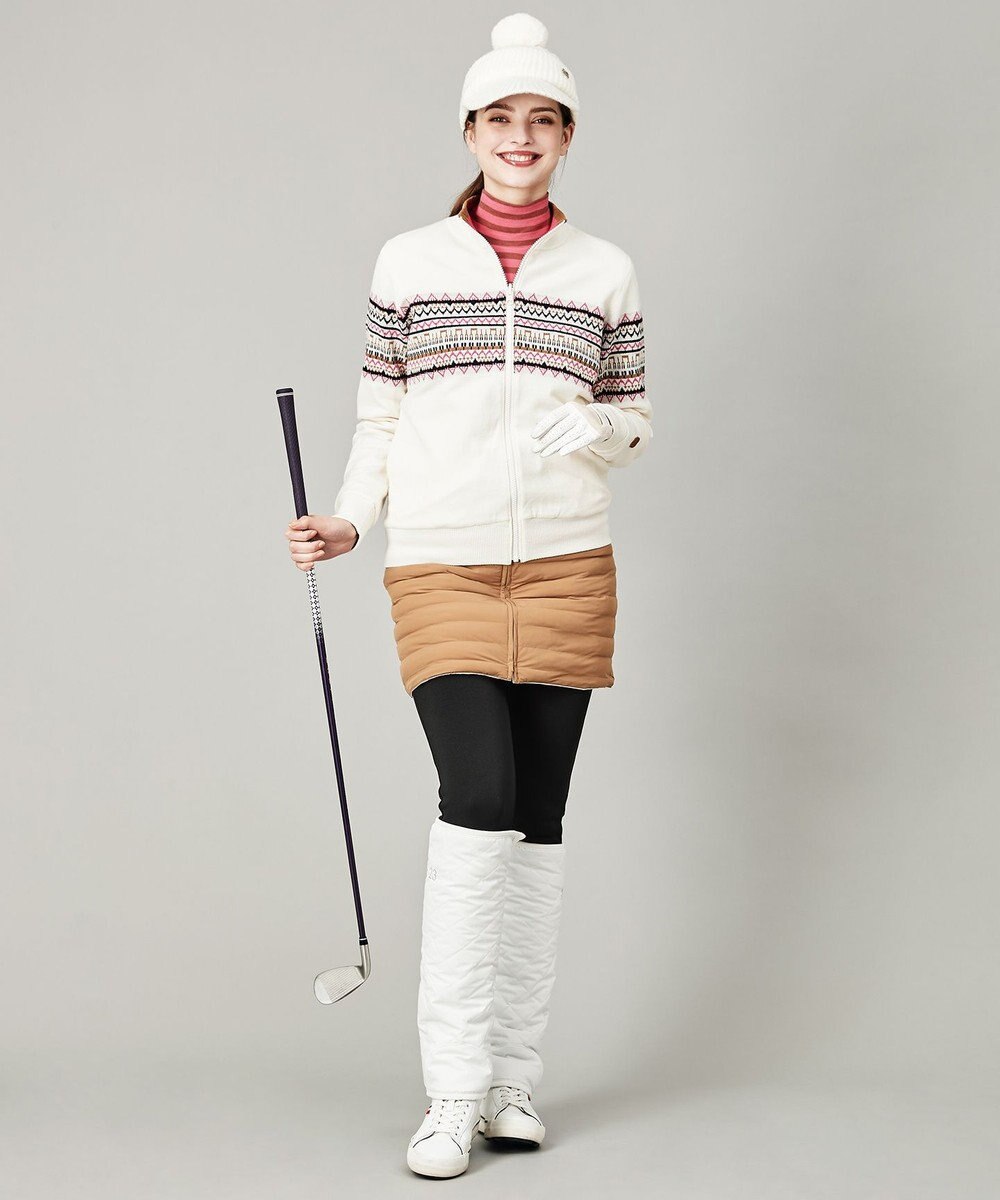 23区GOLF 【WOMEN】【洗える】ナイロンタフタファイバーボール リバーシブル 防寒 スカート 