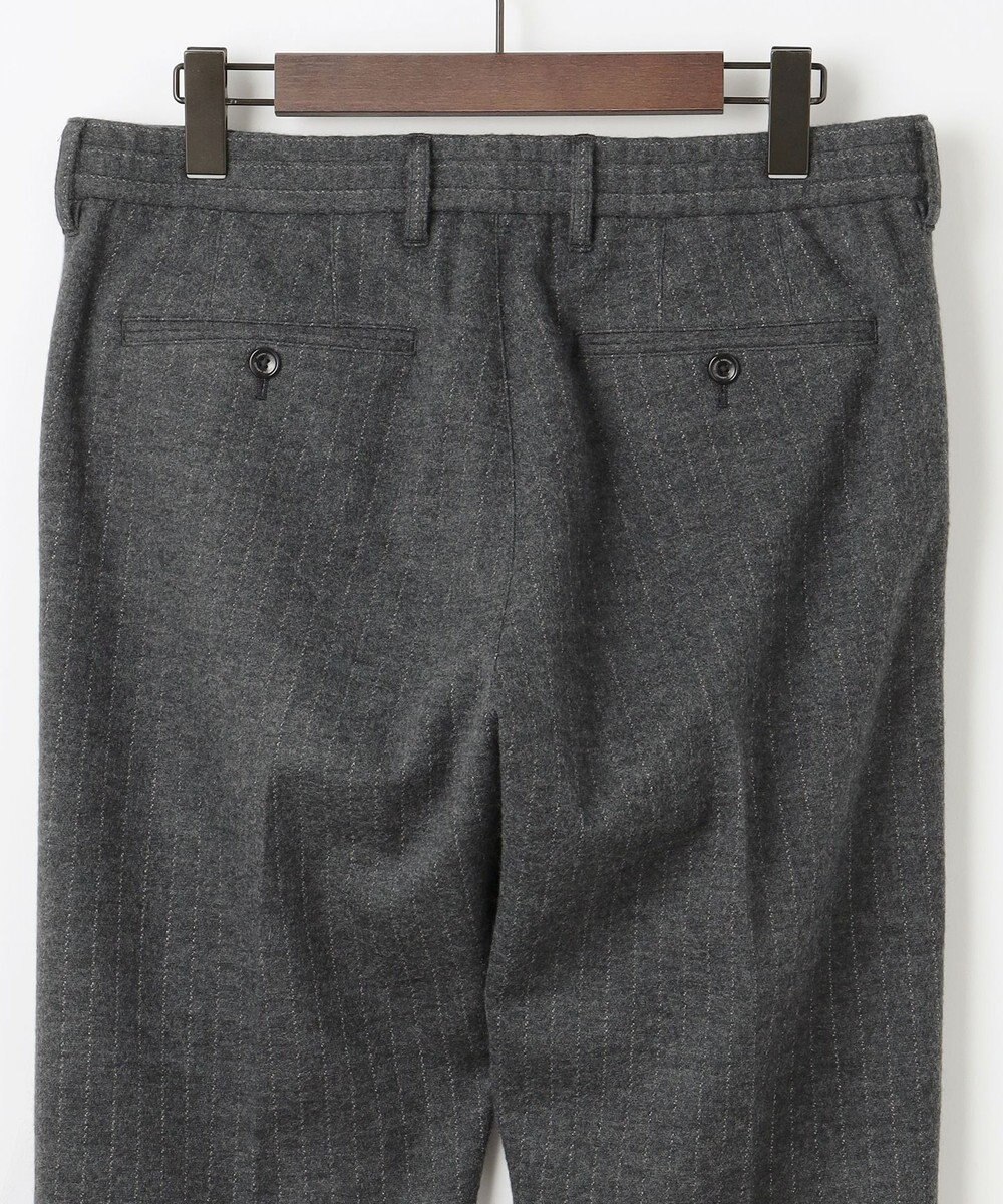 JOSEPH ABBOUD 【キングサイズ・軽量/ストレッチ/尾州産ジャージー素材】ウールミルドジャージータック パンツ 