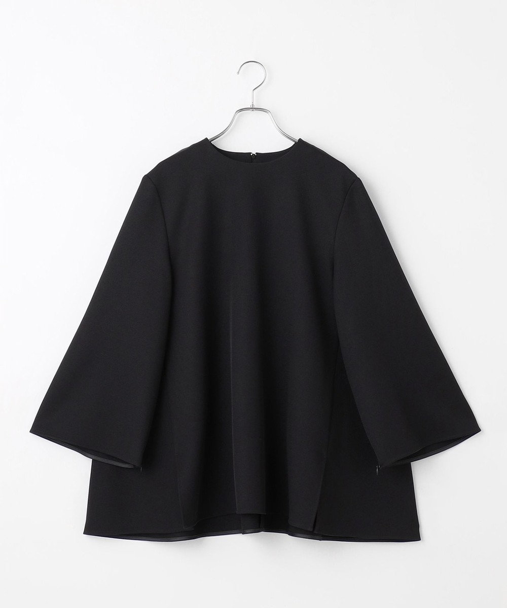 #Newans 【マシンウォッシャブル】ファスナースリットＡラインブラウス 