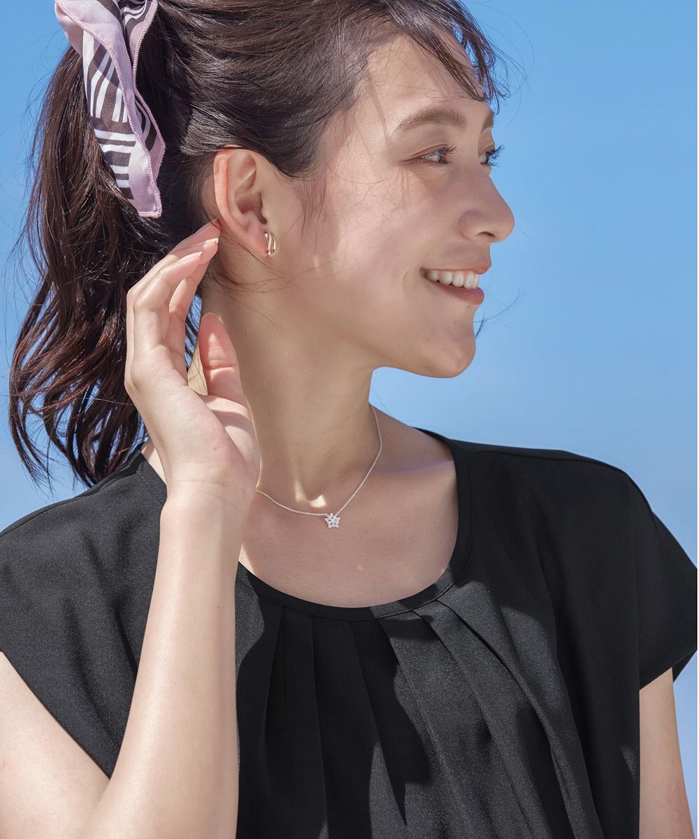 Tiaclasse 【洗える】フレアフレンチチュニックブラウス 