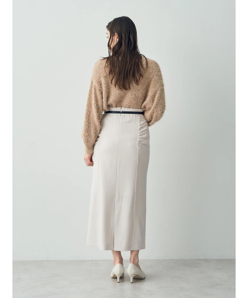 YECCA VECCA シャーリングロングナロースカート 