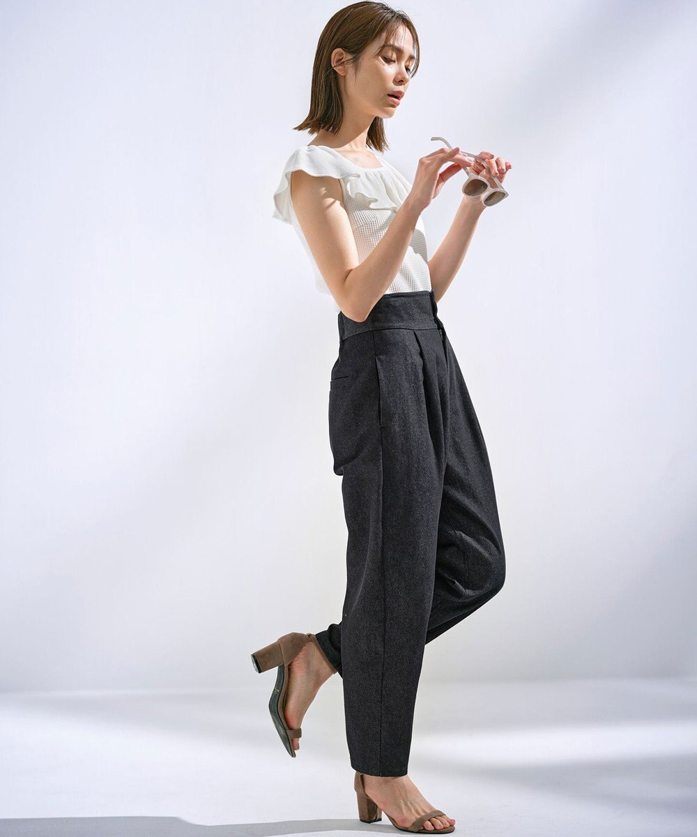 組曲 L 【組曲×setsuko sagittaire】カップ付きフリルTシャツ 