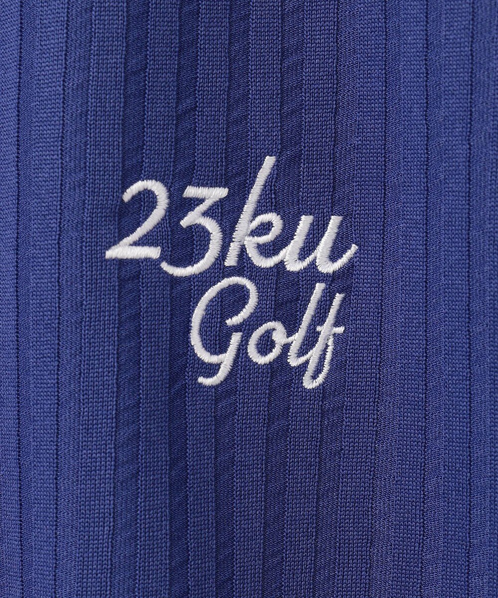 23区GOLF 【MEN】【吸水速乾/UVカット】サッカージャージーポロシャツ 