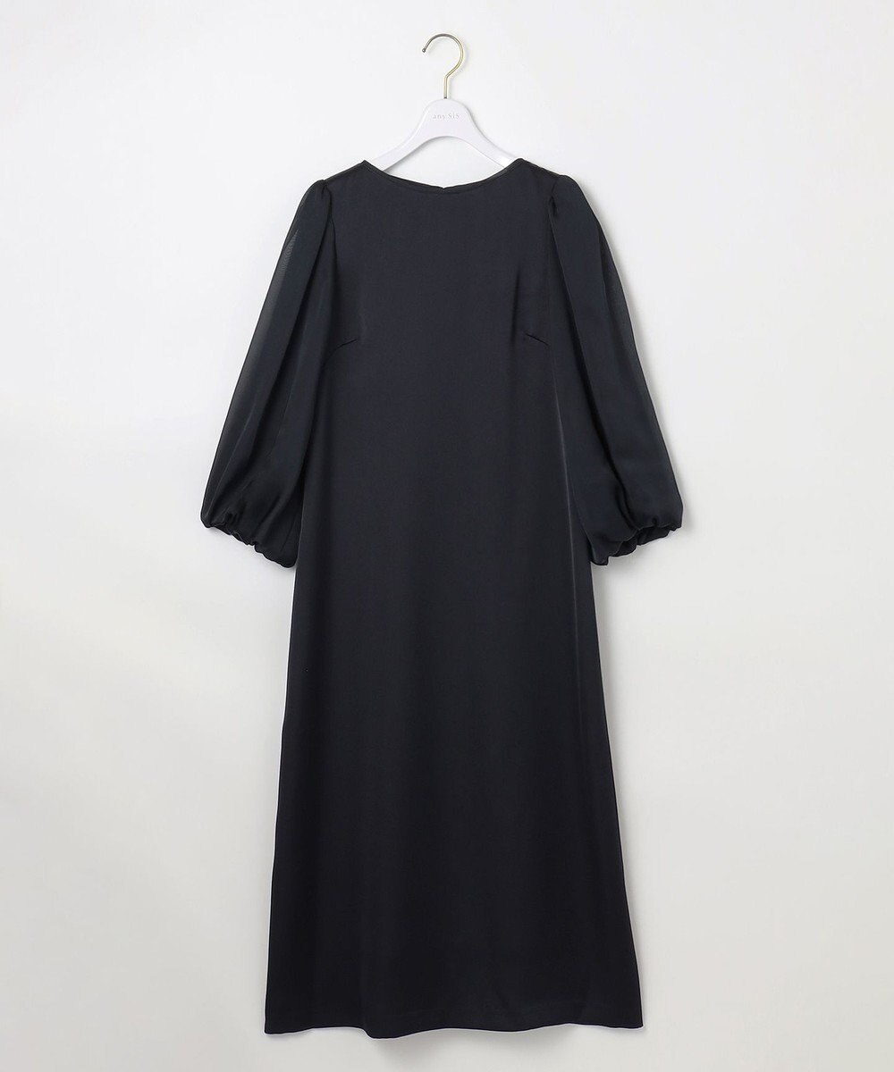 ANY SIS 【洗える】シフォンスリーブサック ドレス 