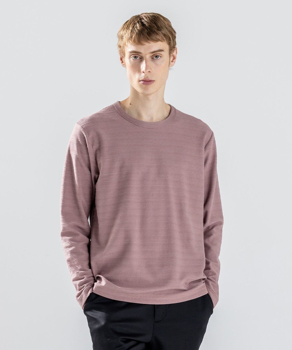 JOSEPH HOMME 【新色追加】メランジリップル　クルーネックカットソー 