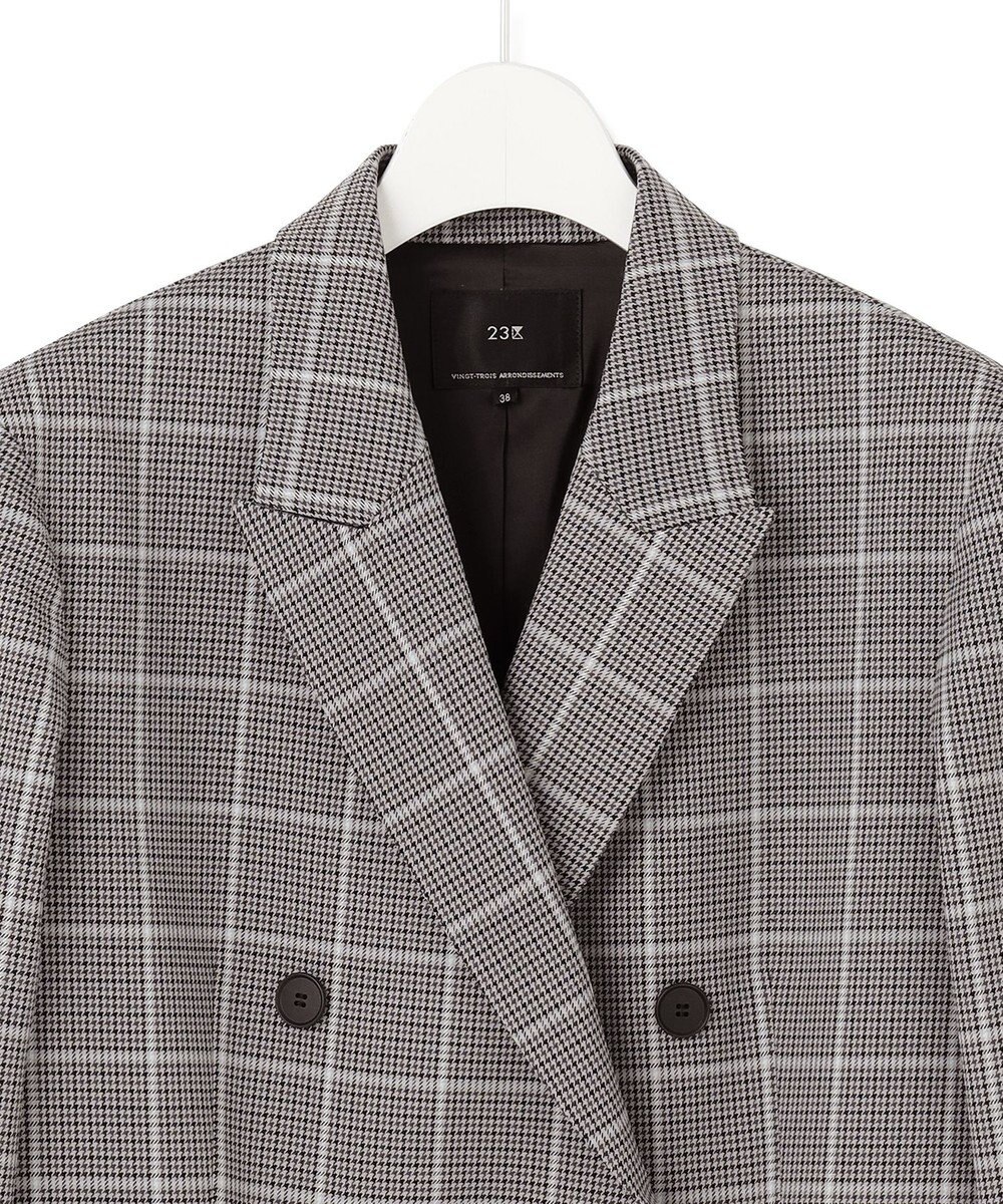 23区 S 【洗える】ガンクラブプレイドチェック ジャケット 