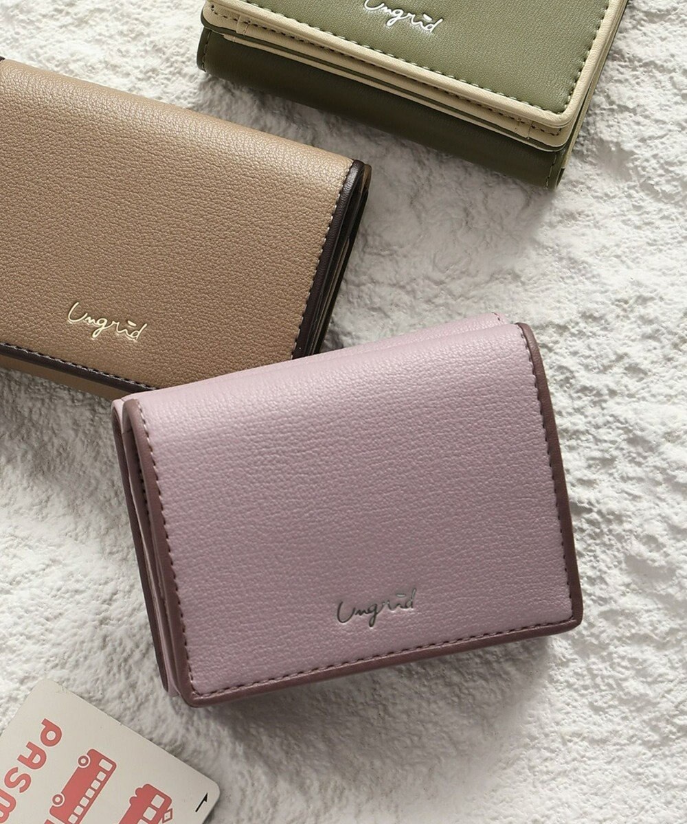 style code 【Ungrid/アングリッド】パイピング　三つ折りミニ財布 