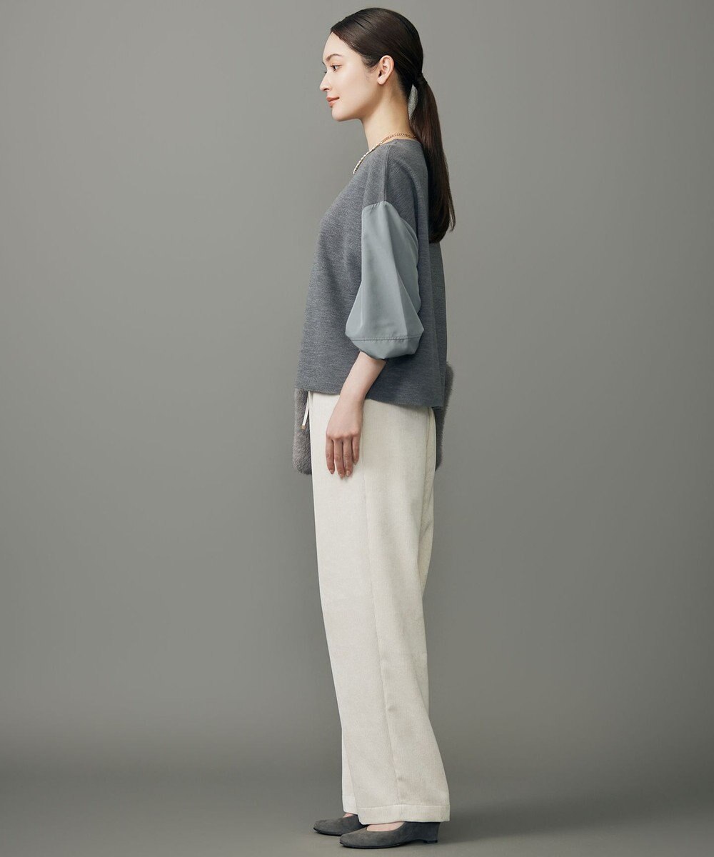 自由区 S ウールミラノランタンスリーブ ニット 