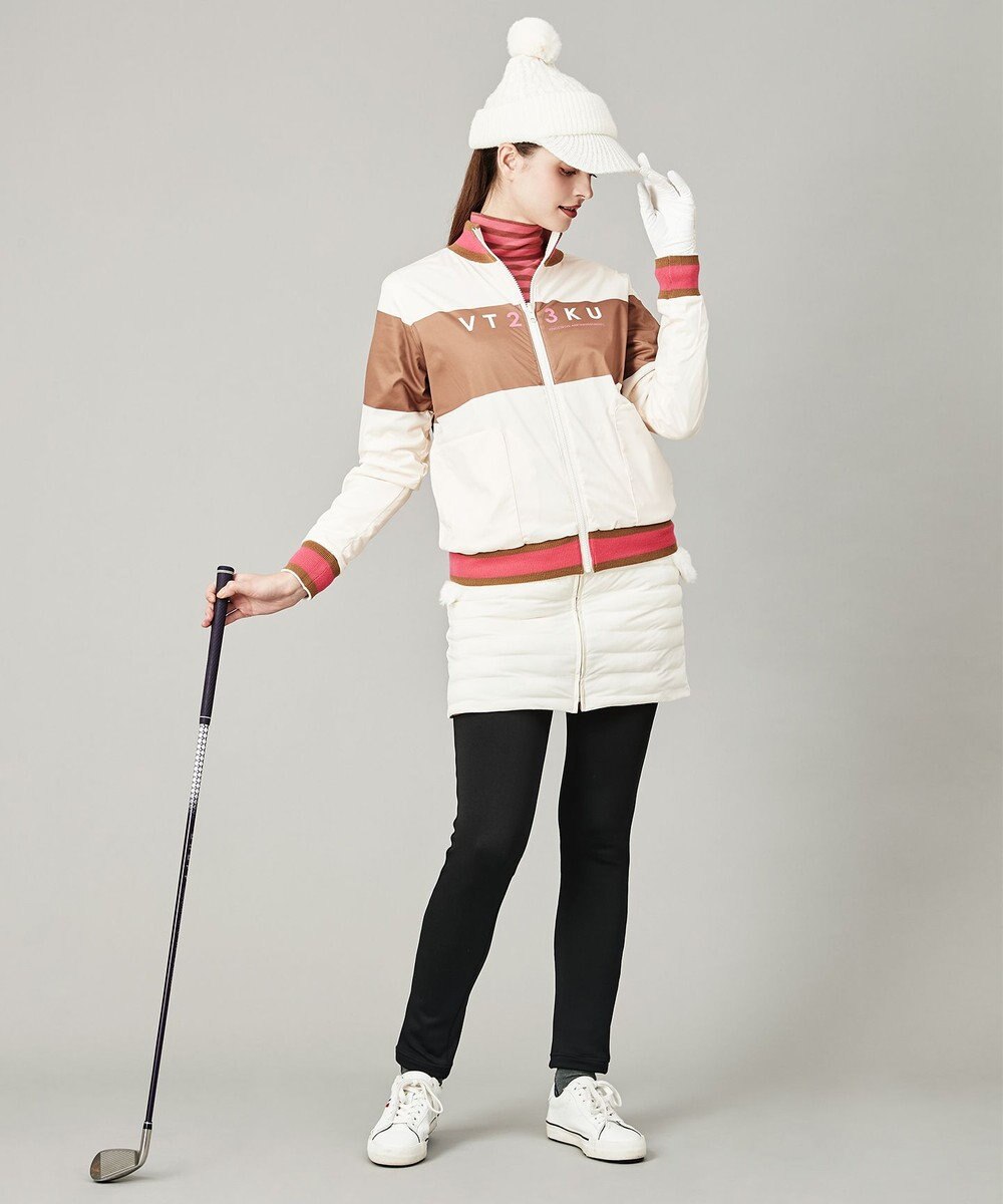 23区GOLF 【WOMEN】【洗える】ナイロンタフタファイバーボール リバーシブル 防寒 スカート 