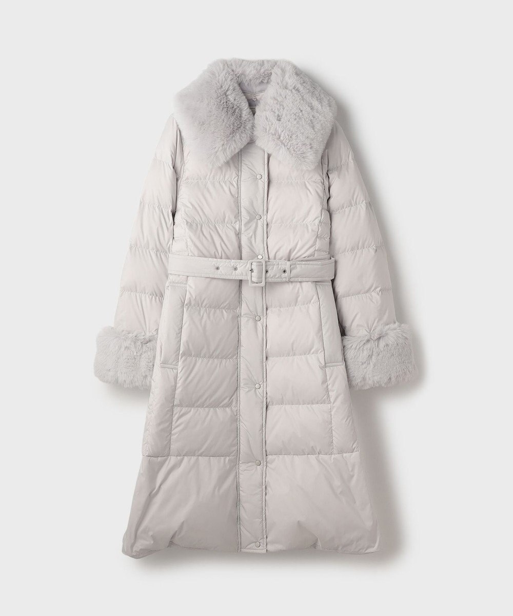 GRACE CONTINENTAL ファーカラーロングダウン 