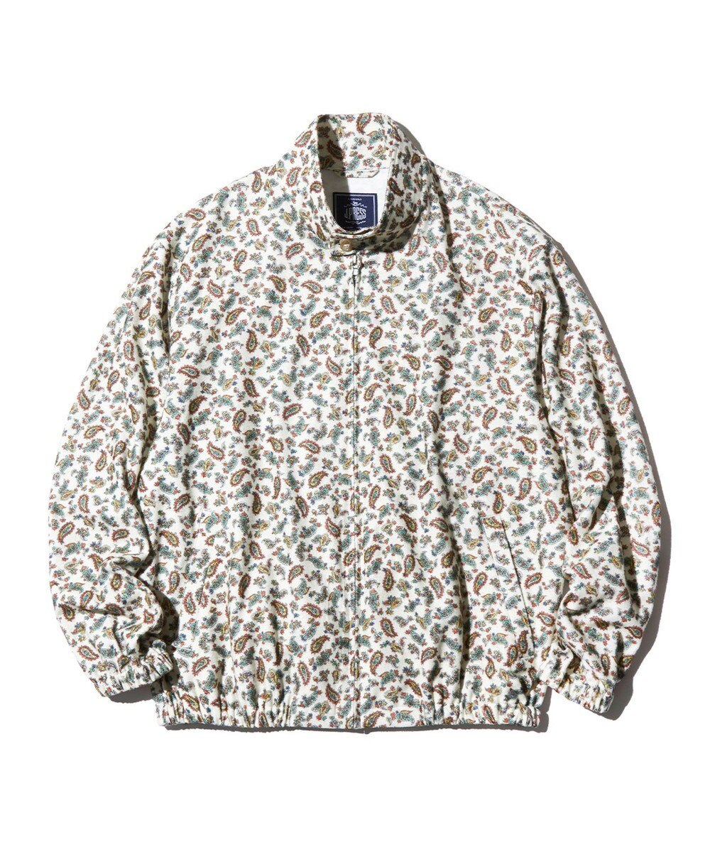 J.PRESS MEN 【J.PRESS ORIGINALS】PAISLEY GOLF JACKET / JAPAN MADE ホワイト系3