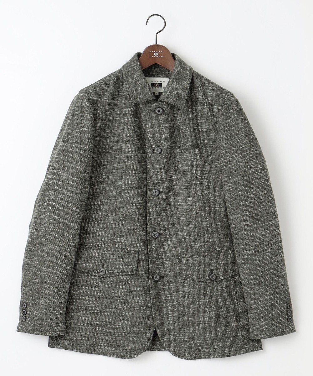 JOSEPH ABBOUD 【イタリア素材/軽量/ストレッチ】バックプリントジャージー ジャケット 