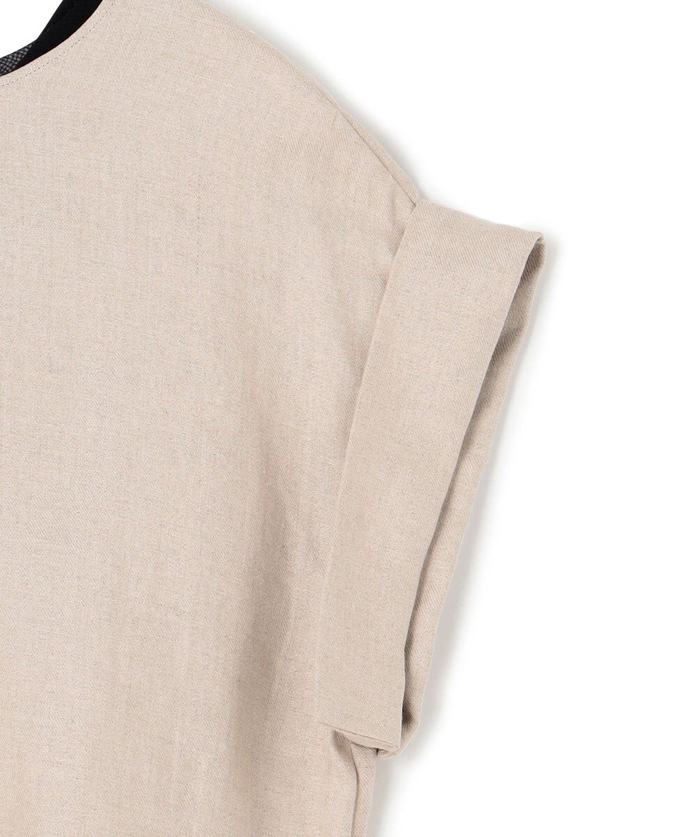 BEIGE， 【S-size】CHESTNUT / ノーカラーブラウス 