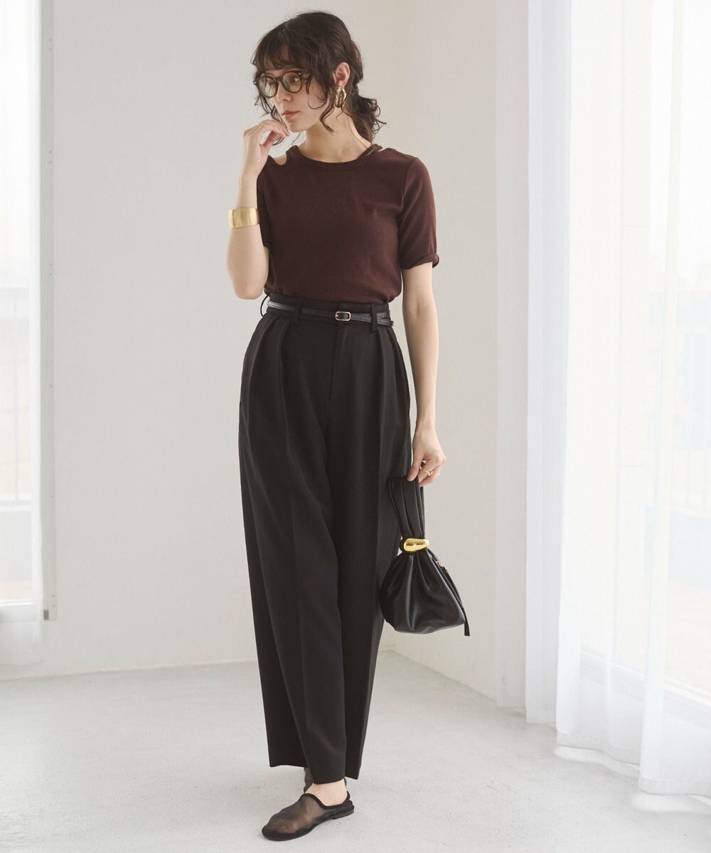 WEGO 【ANGIE VINTAGE】アシンメトリーカットアウトトップス 
