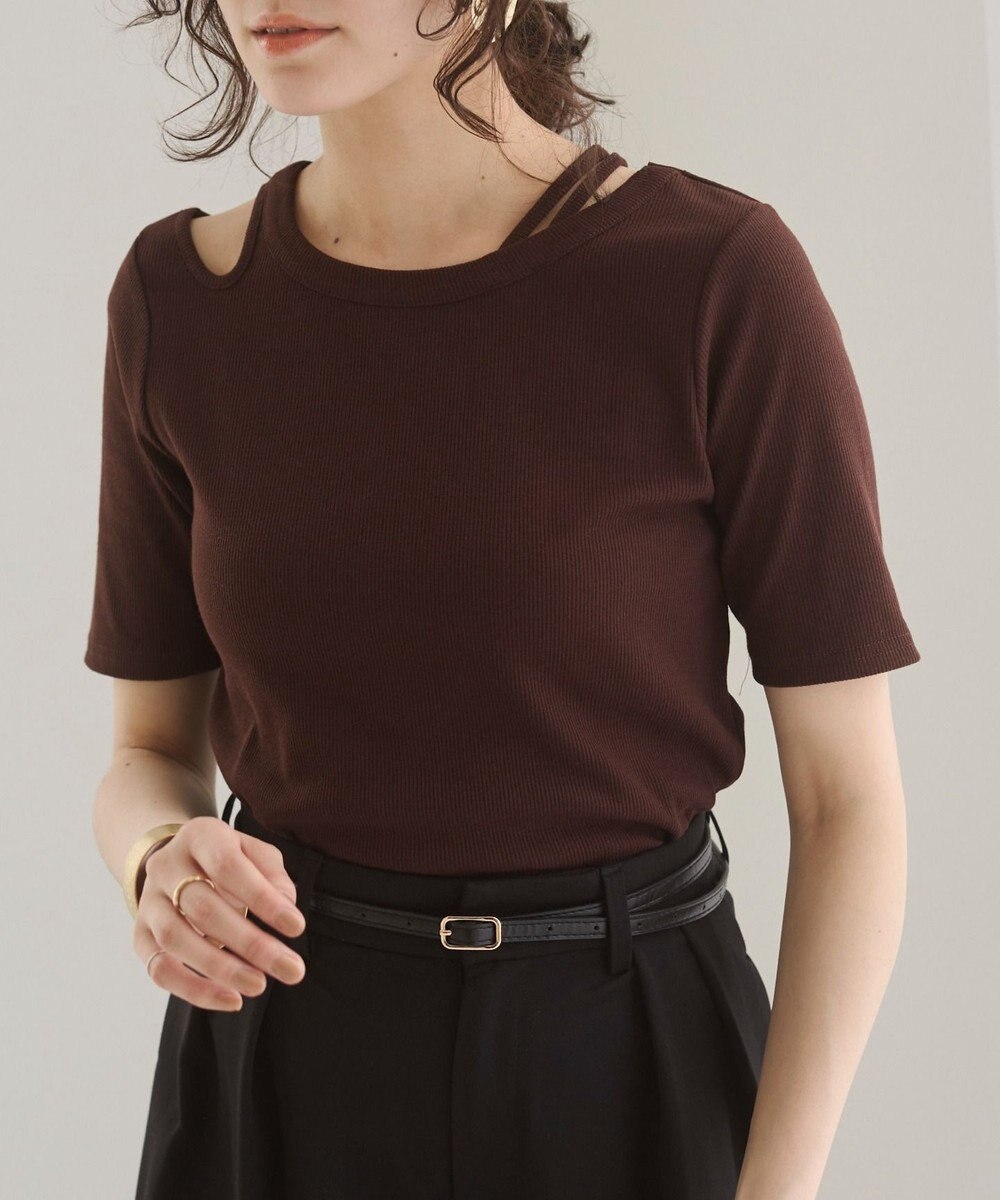 WEGO 【ANGIE VINTAGE】アシンメトリーカットアウトトップス 