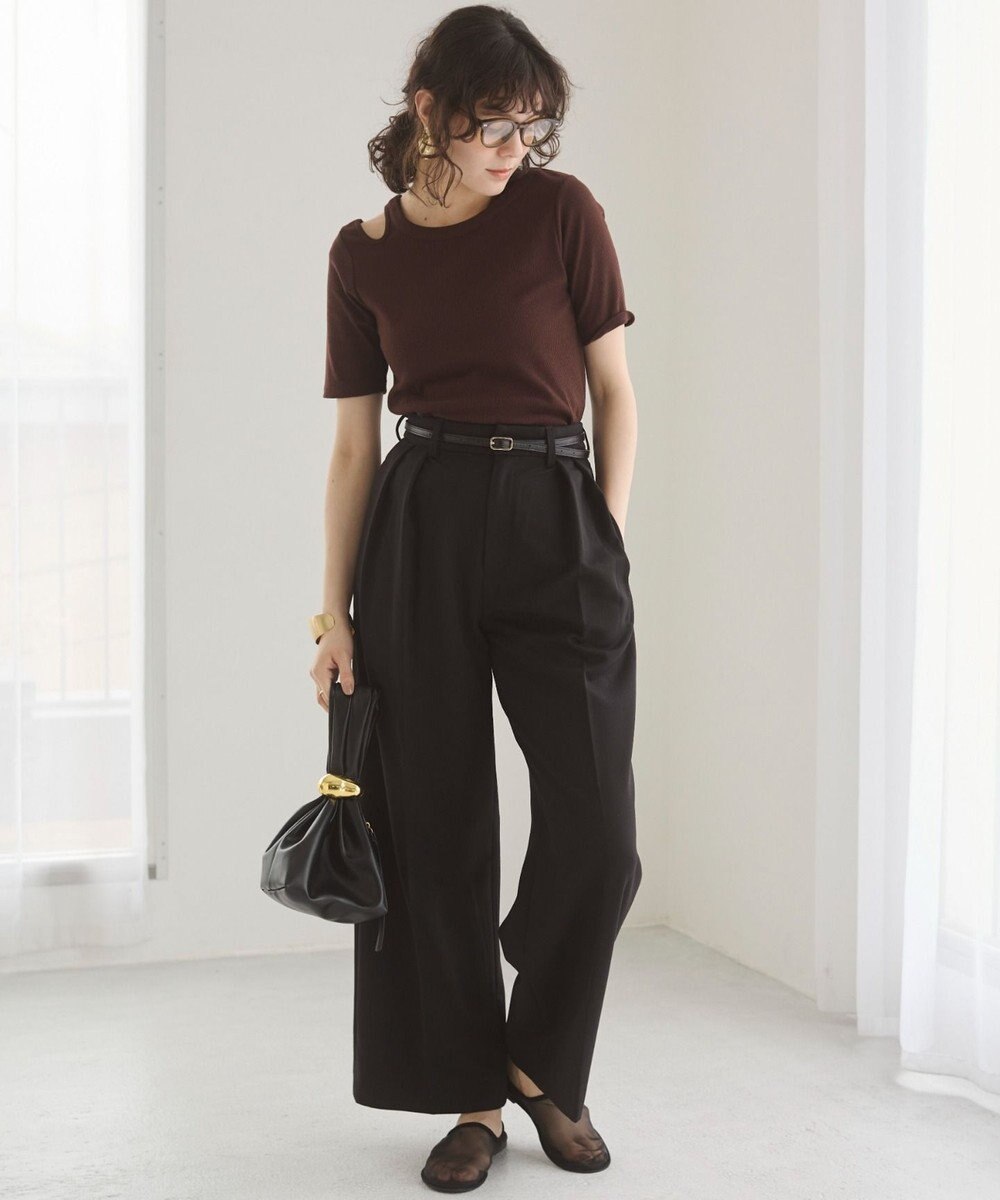 WEGO 【ANGIE VINTAGE】アシンメトリーカットアウトトップス 