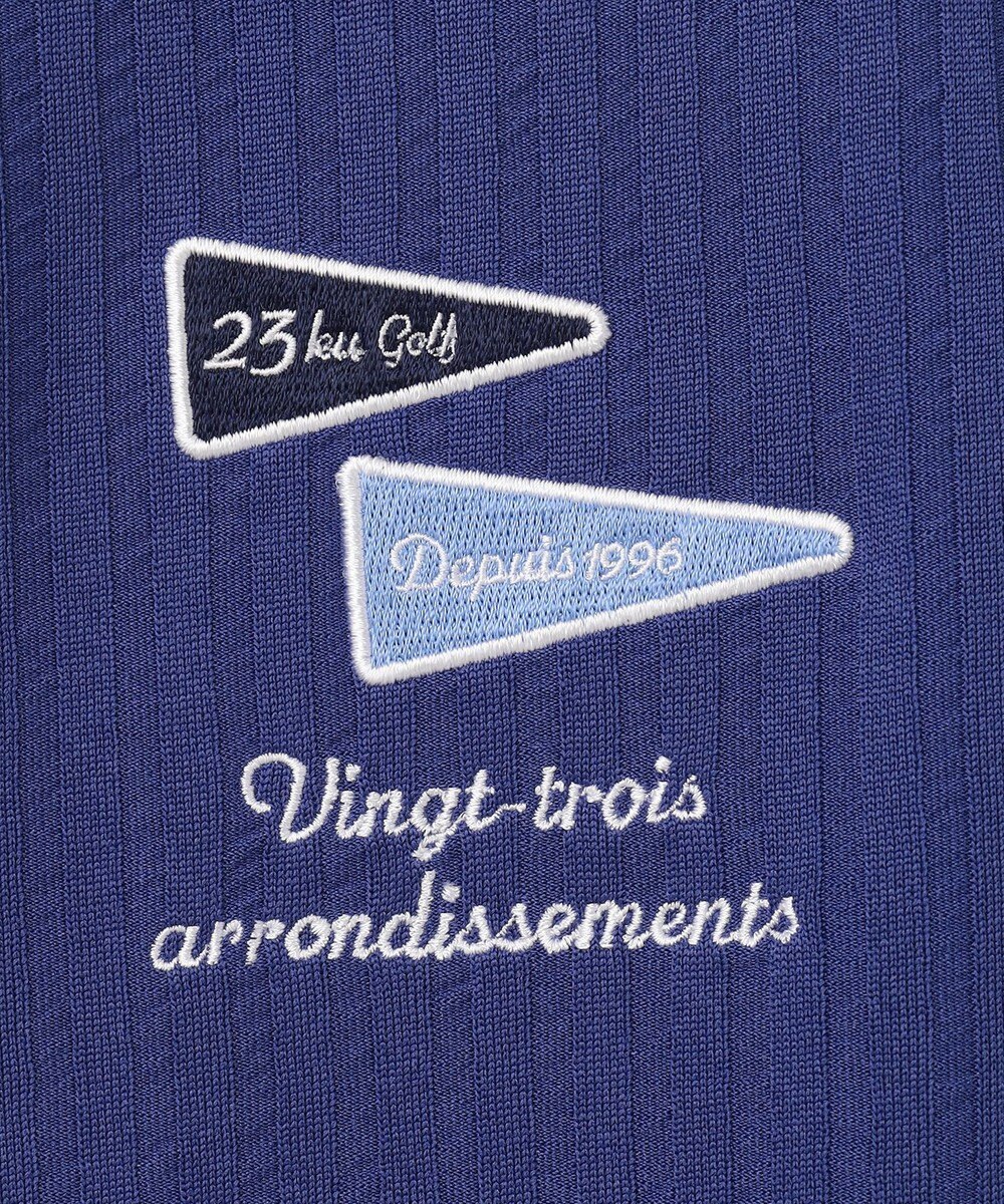 23区GOLF 【MEN】【吸水速乾/UVカット】サッカージャージーポロシャツ 