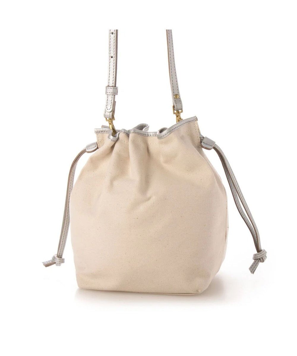 UNBILLION perche パラフィン防水キャンバスドロストショルダーバッグ 