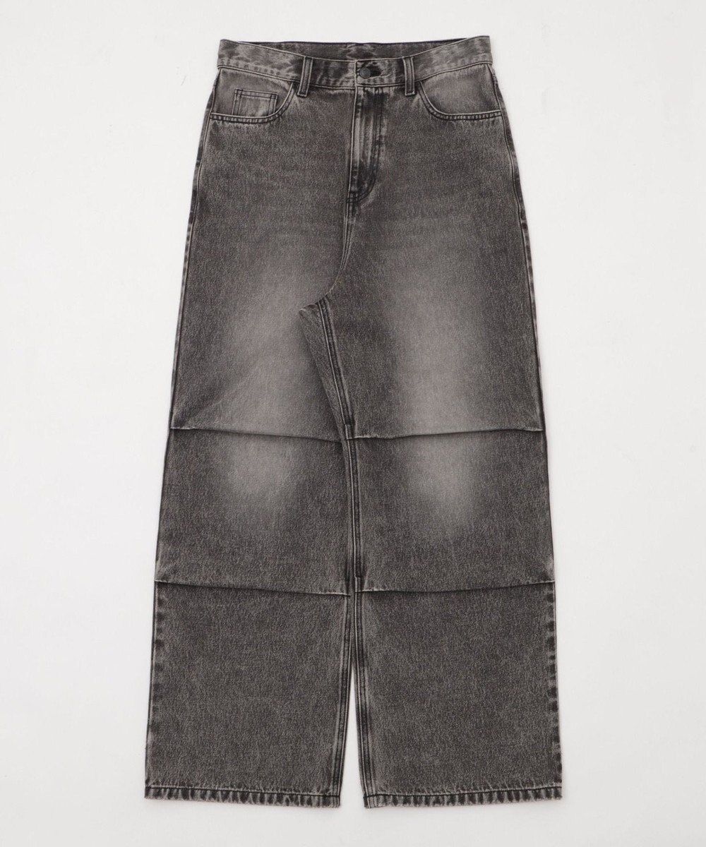 WEGO 【S～Lサイズ展開/ウエスト調整可】パラシュートデニムパンツ 