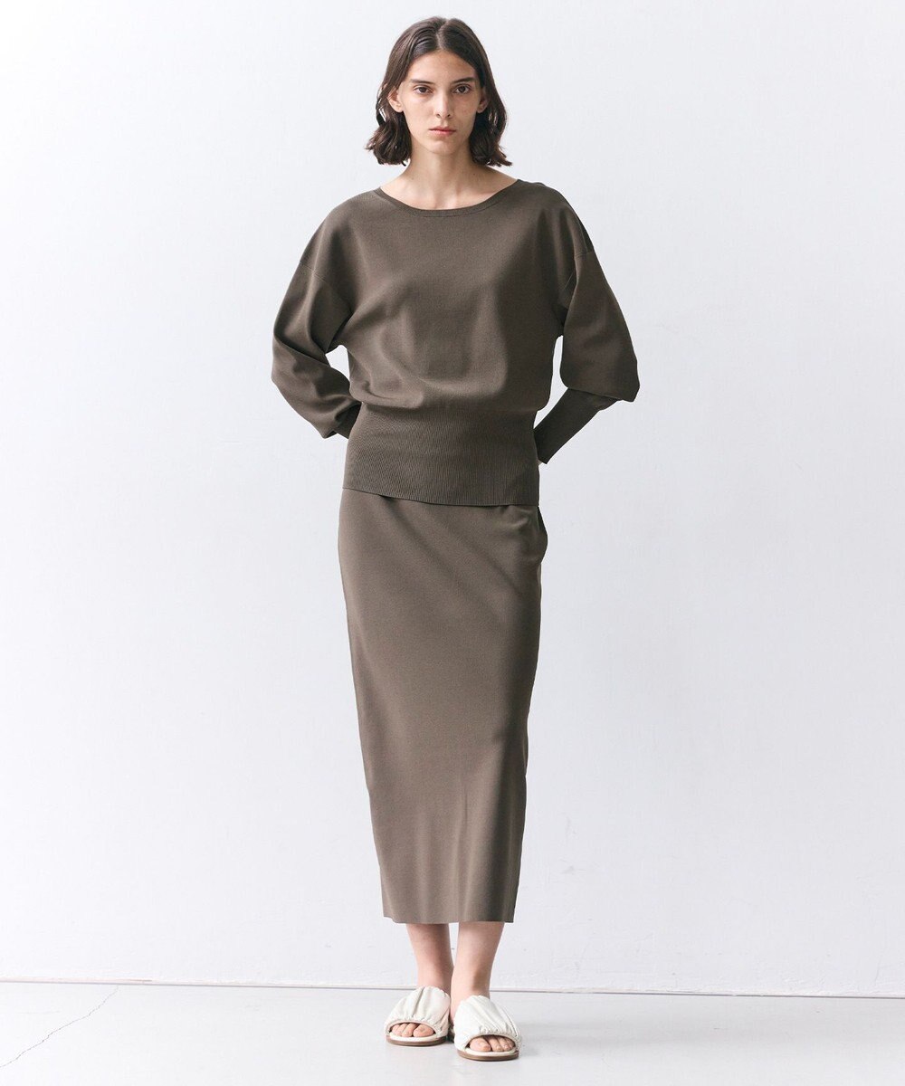 BEIGE， LAURA / ドライタッチ ストレッチニットスカート 